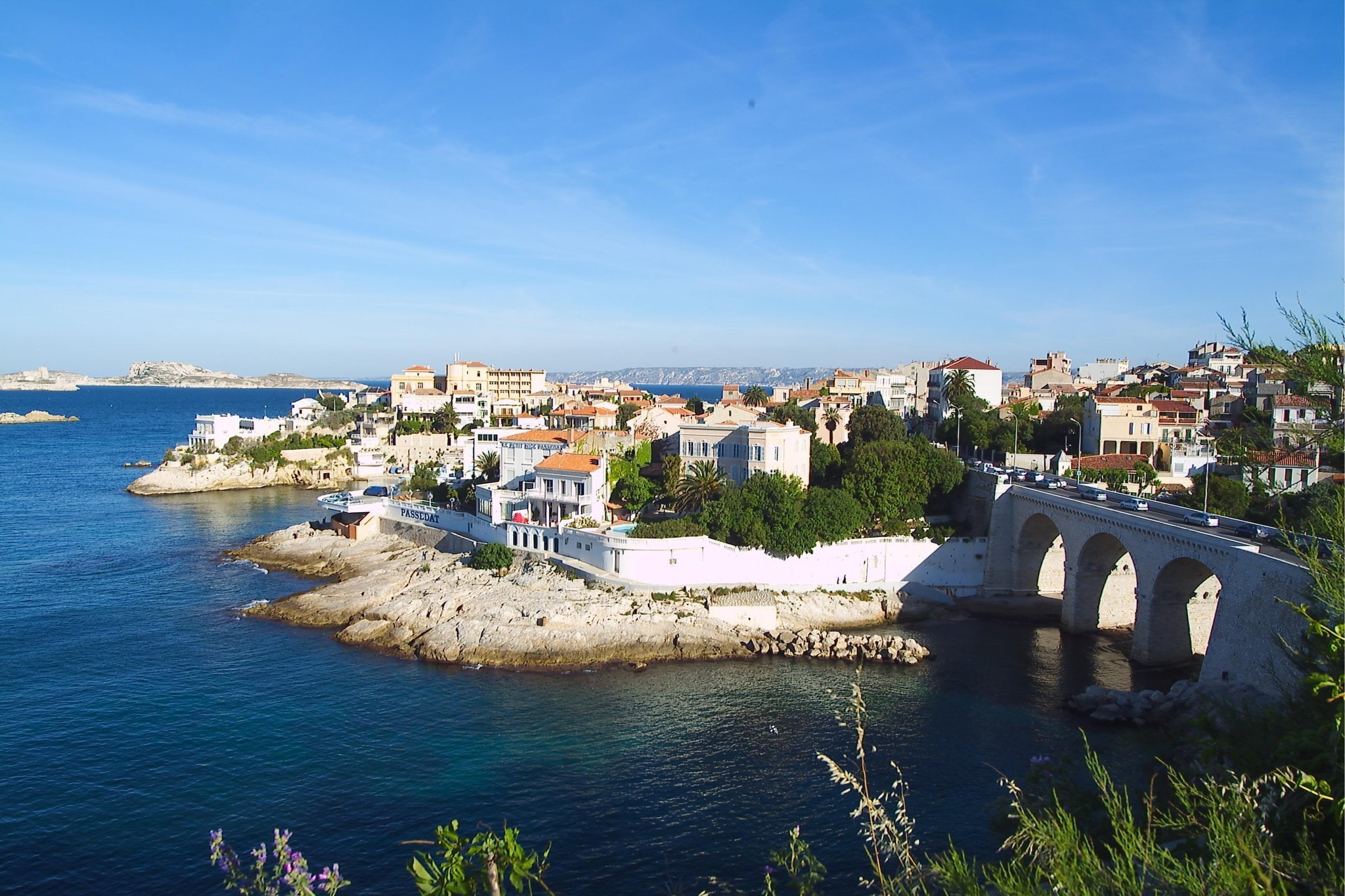 beach, panoramic, rivages, france, prado, provence, sea, 1080P, marseille, panorama, corniche, plage, calanques, nature, HD Wallpaper