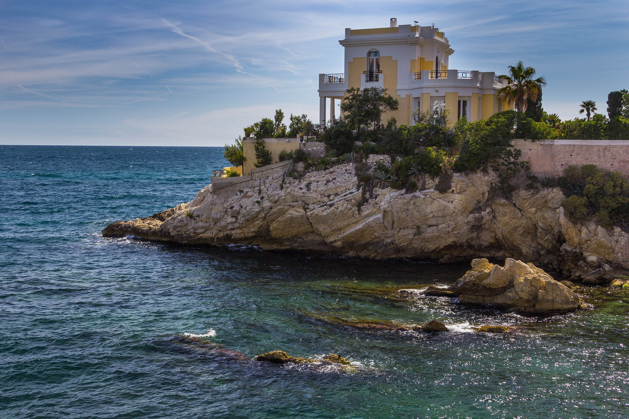 corniche, marseille, panoramic, prado, france, plage, rivages, 1080P, panorama, sea, beach, provence, nature, calanques, HD Wallpaper