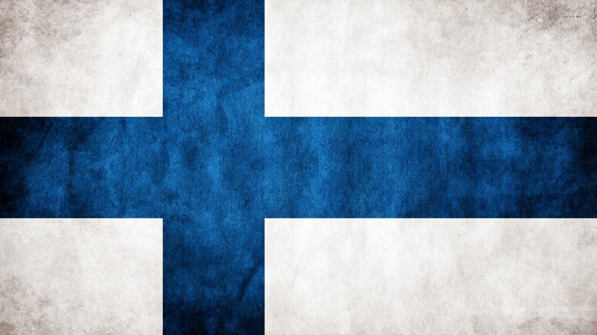 white, 3d and abstract, finl, flag, 1080P, scandanavia, europe, blue, finland, HD Wallpaper