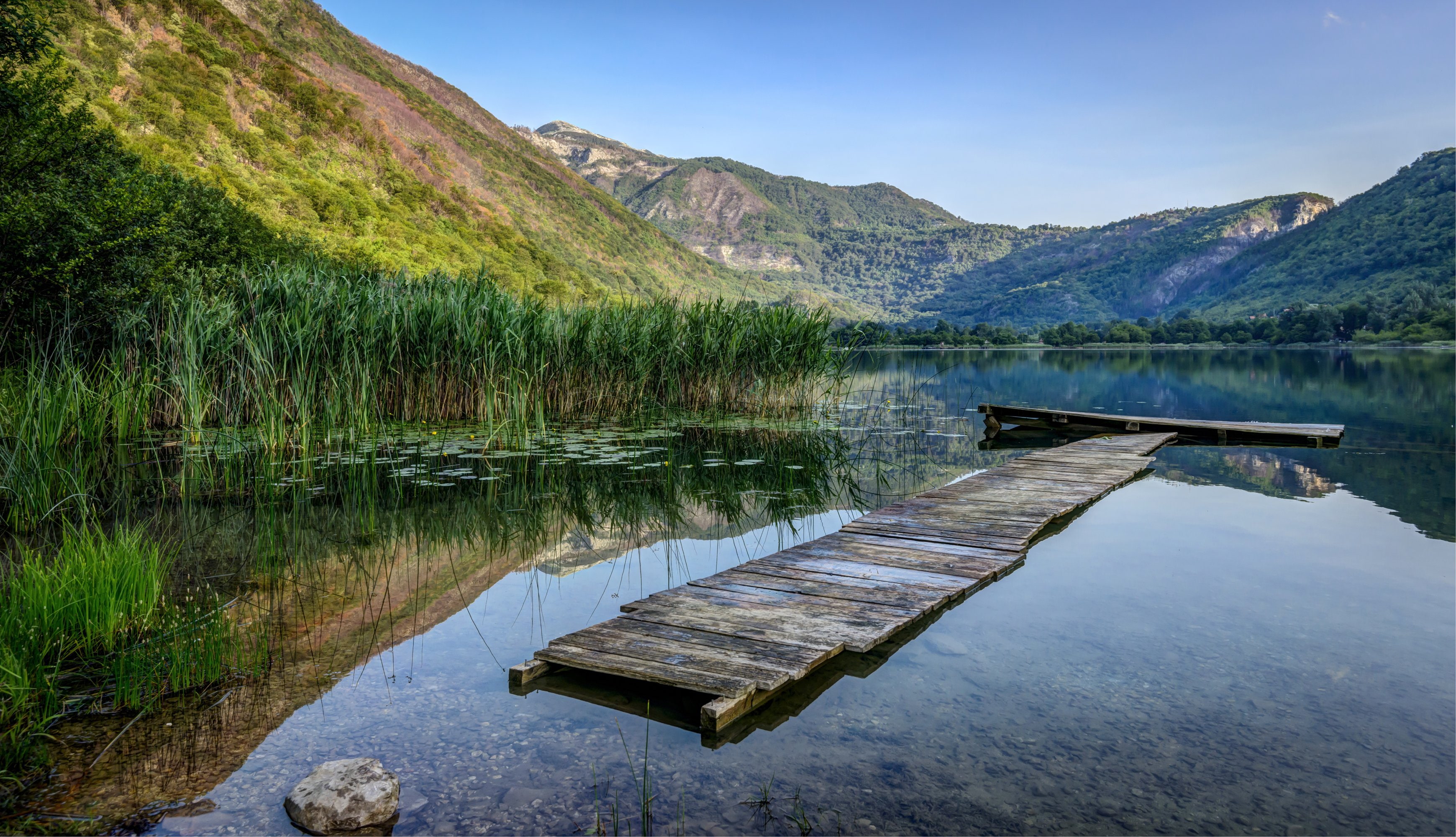 nature, lake, herzegovina, boracko, 2K, scenery, bosnia, marinas, mountains, HD Wallpaper