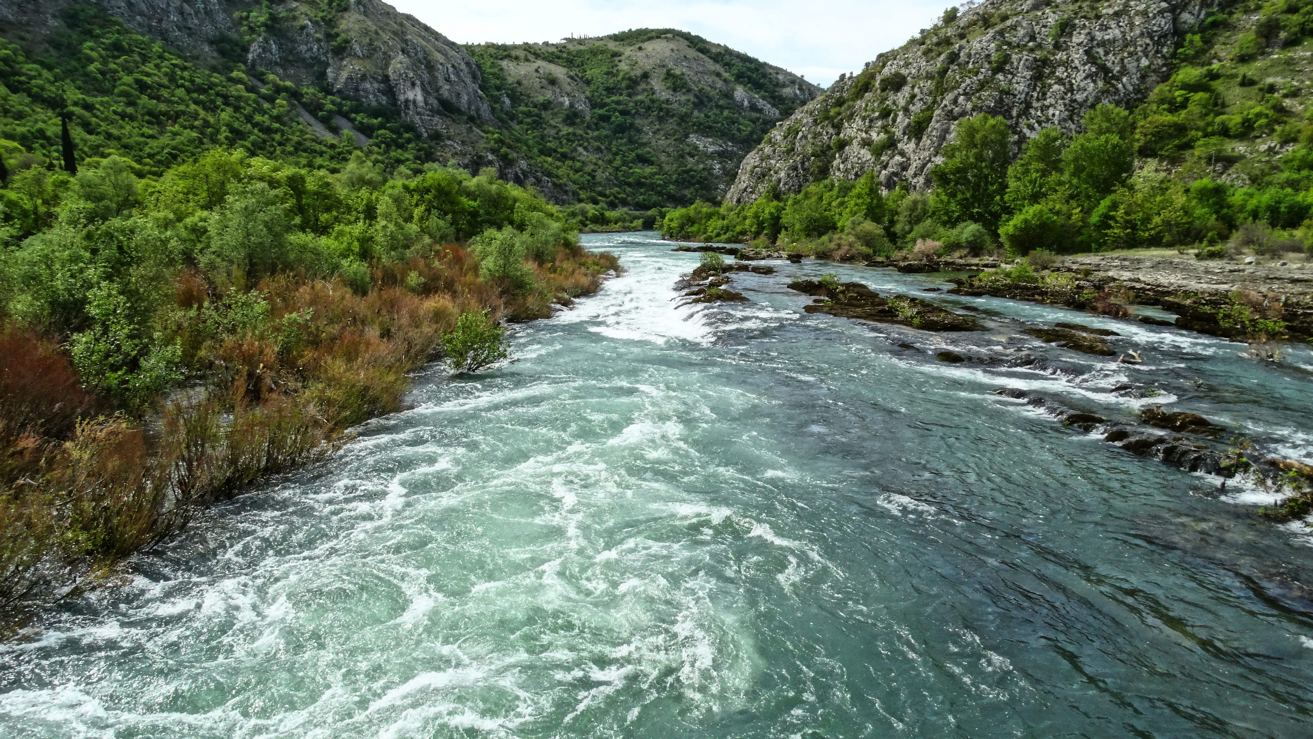 scenics - nature, non-urban scene, tree, motion, power in nature, river, mountain, plant, outdoors, neretva, no people, beauty in nature, flowing, tranquil scene, HD Wallpaper