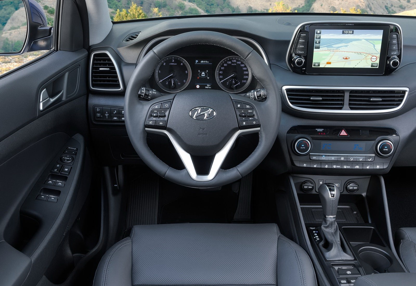 transportation, control panel, cockpit, mode of transportation, vehicle interior, car, 720P, land vehicle, tucson, seat, day, technology, control, luxury, HD Wallpaper