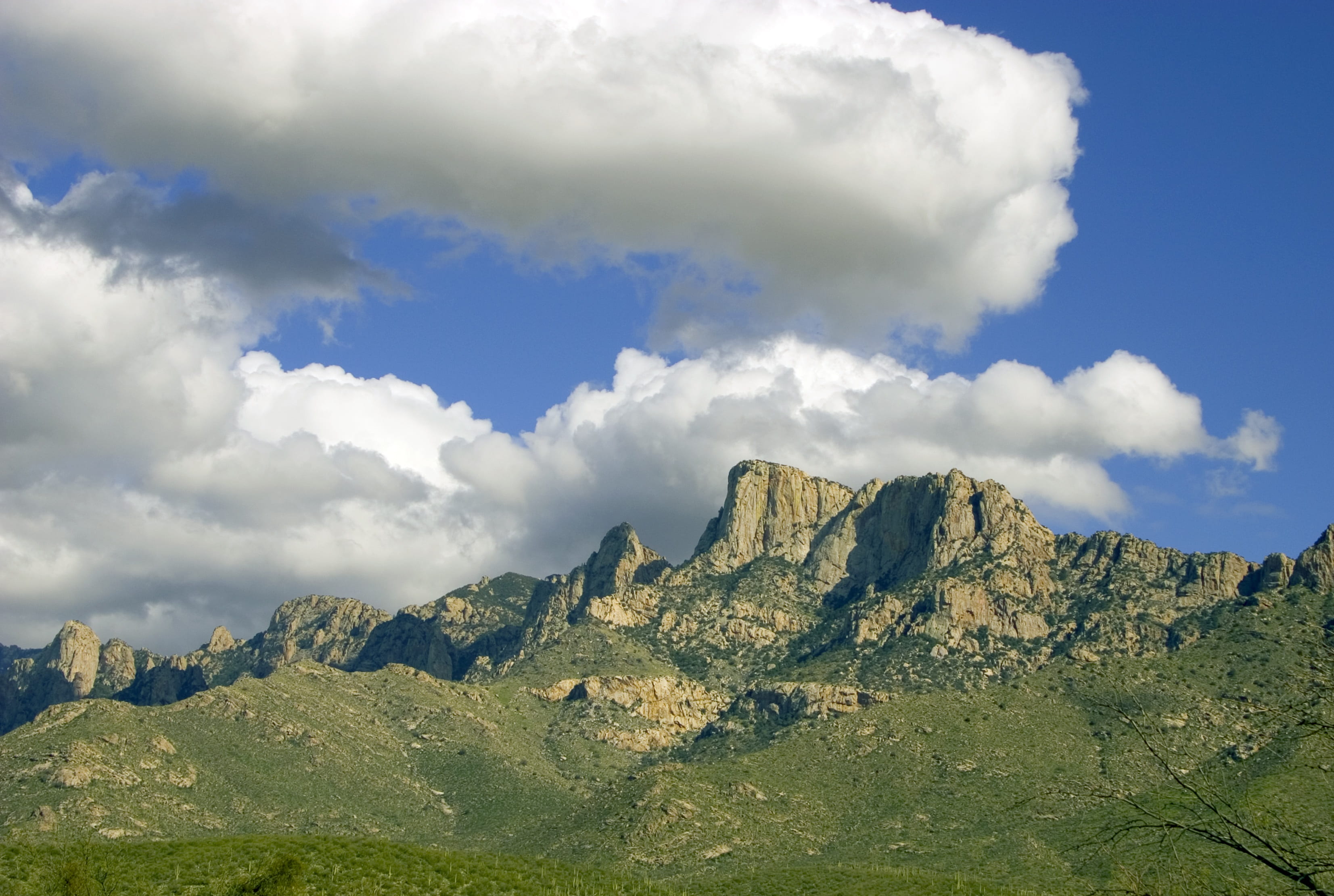 cloud - sky, nature, scenic, outdoors, arizona, land, non-urban scene, formation, catalina mountains tucson, mountain range, solid, no people, tranquil scene, HD Wallpaper