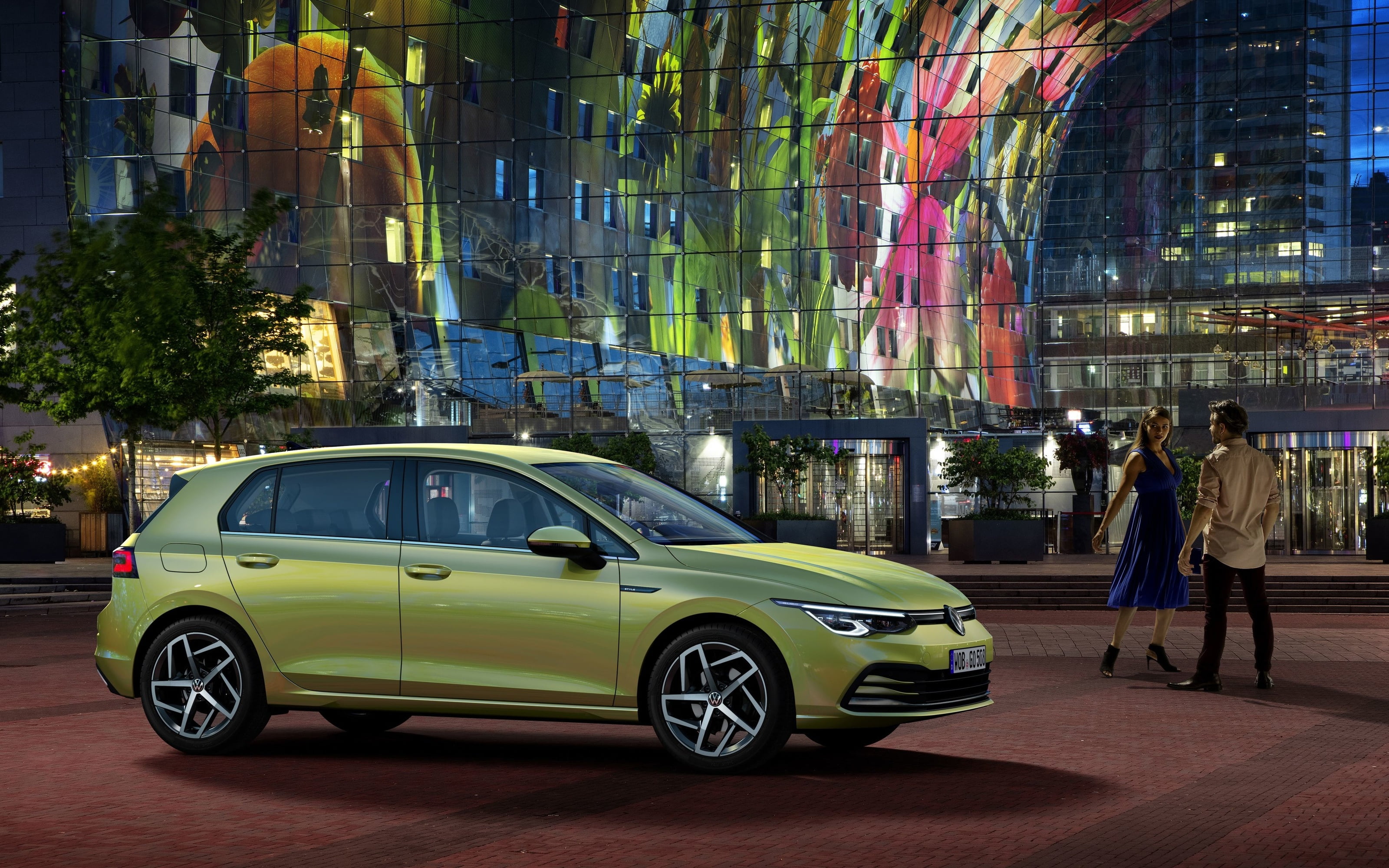 2020, VW Golf, Volkswagen Golf R-Line, Volkswagen, Rotterdam, 2K, hatchback, compact car, Holland, Netherlands, Golf, HD Wallpaper