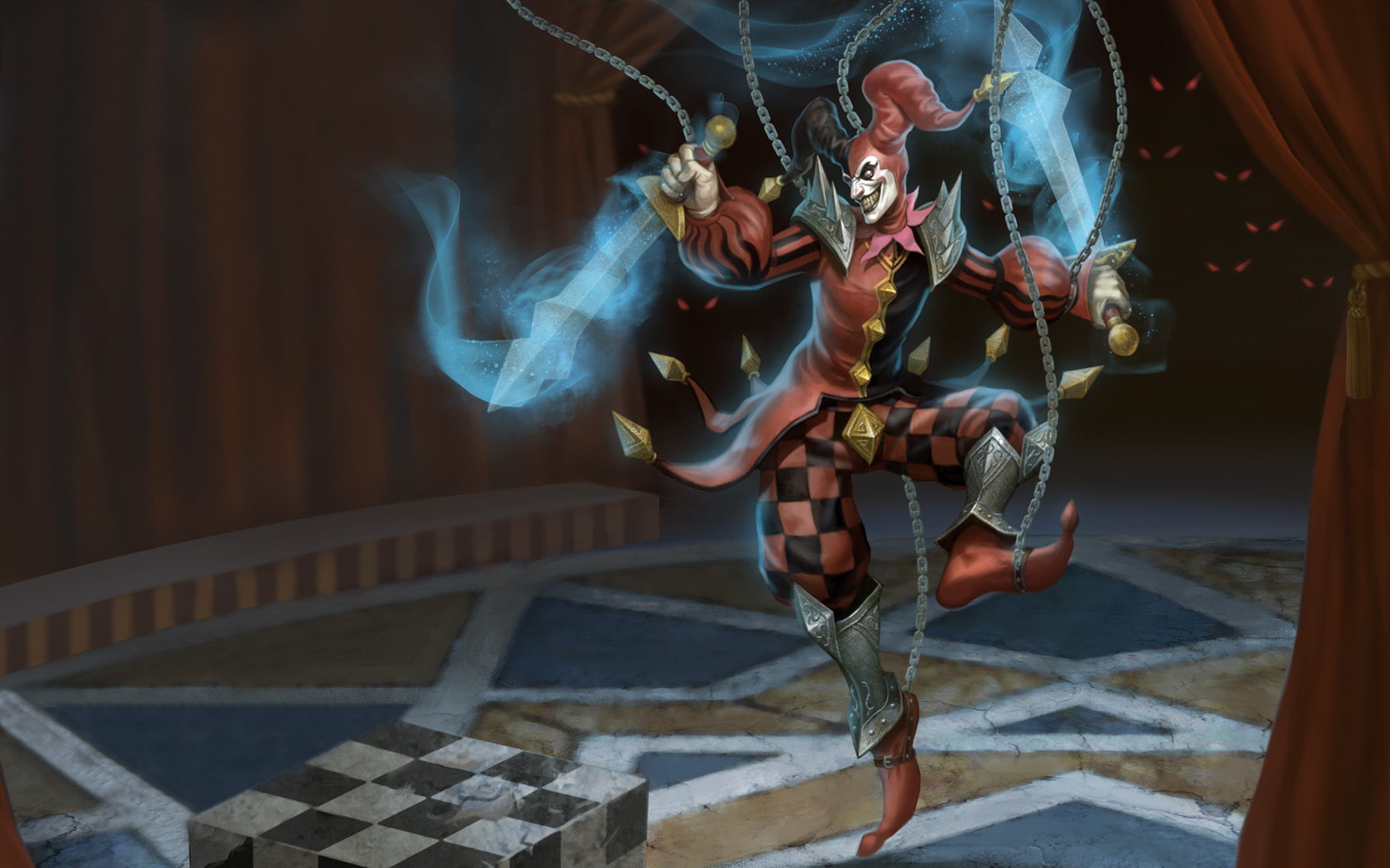 video games, shaco, jester, hd, league, game, online, 720P, character, legends, HD Wallpaper