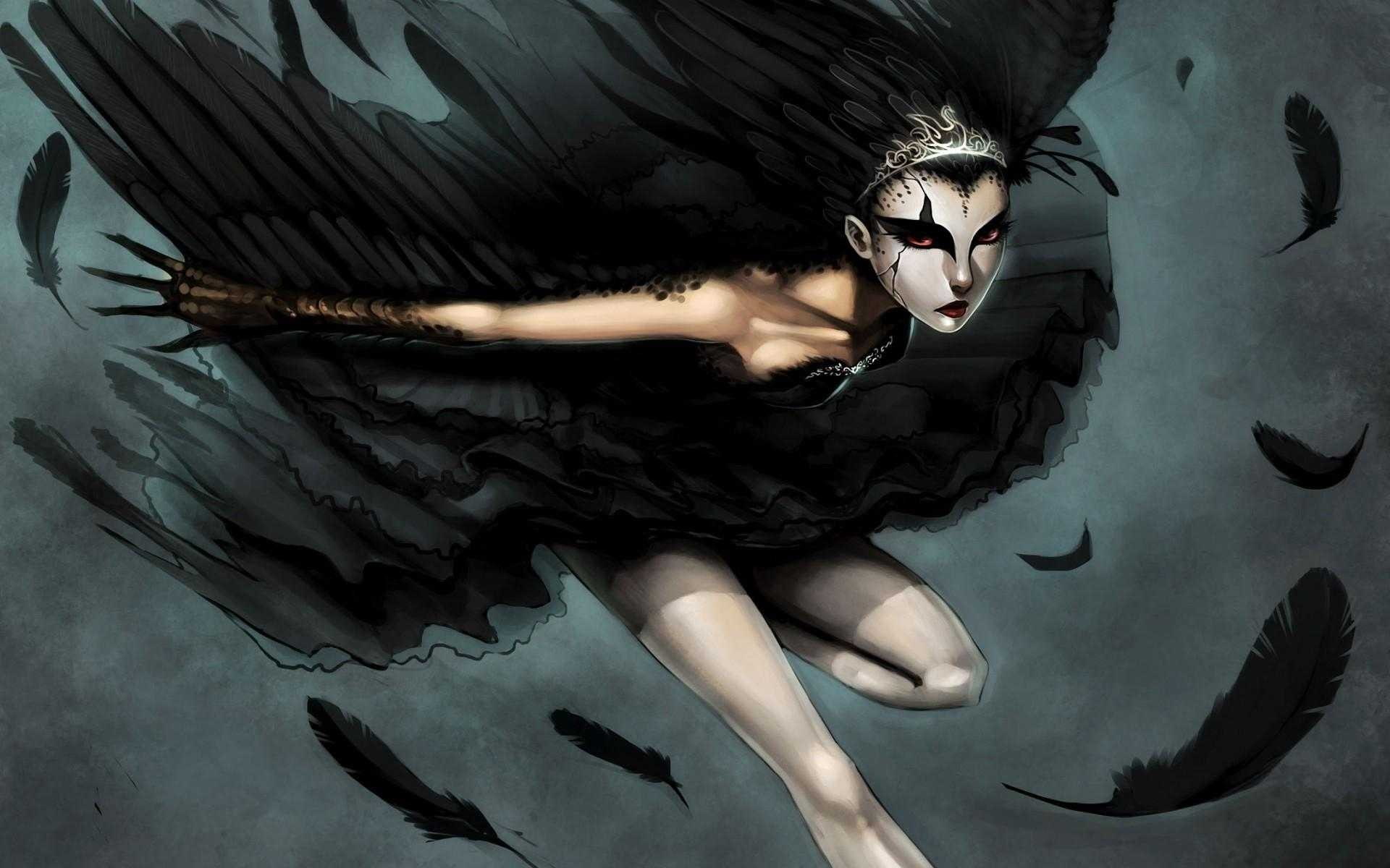 fantasy art, 1080P, Black Swan, HD Wallpaper