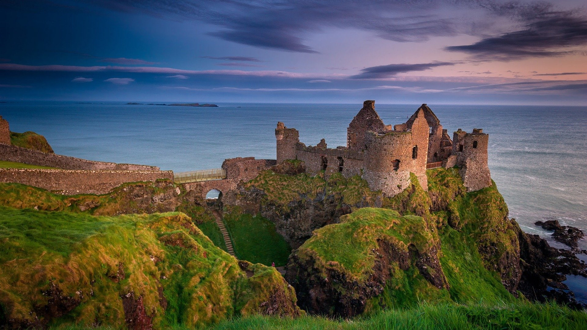 ireland, danlos, county, castle, antrim, northern, 1080P, HD Wallpaper