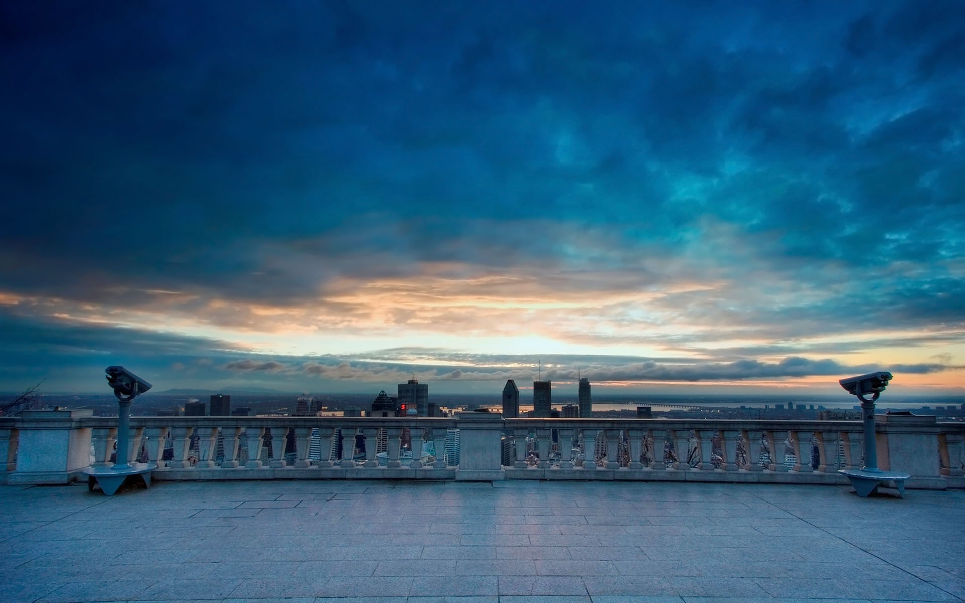 cloud - sky, outdoors, bridge, railing, 1080P, sunset, sea, building exterior, balustrade, sky, water, promenade, scenics - nature, beauty in nature, bridge - man made structure, HD Wallpaper