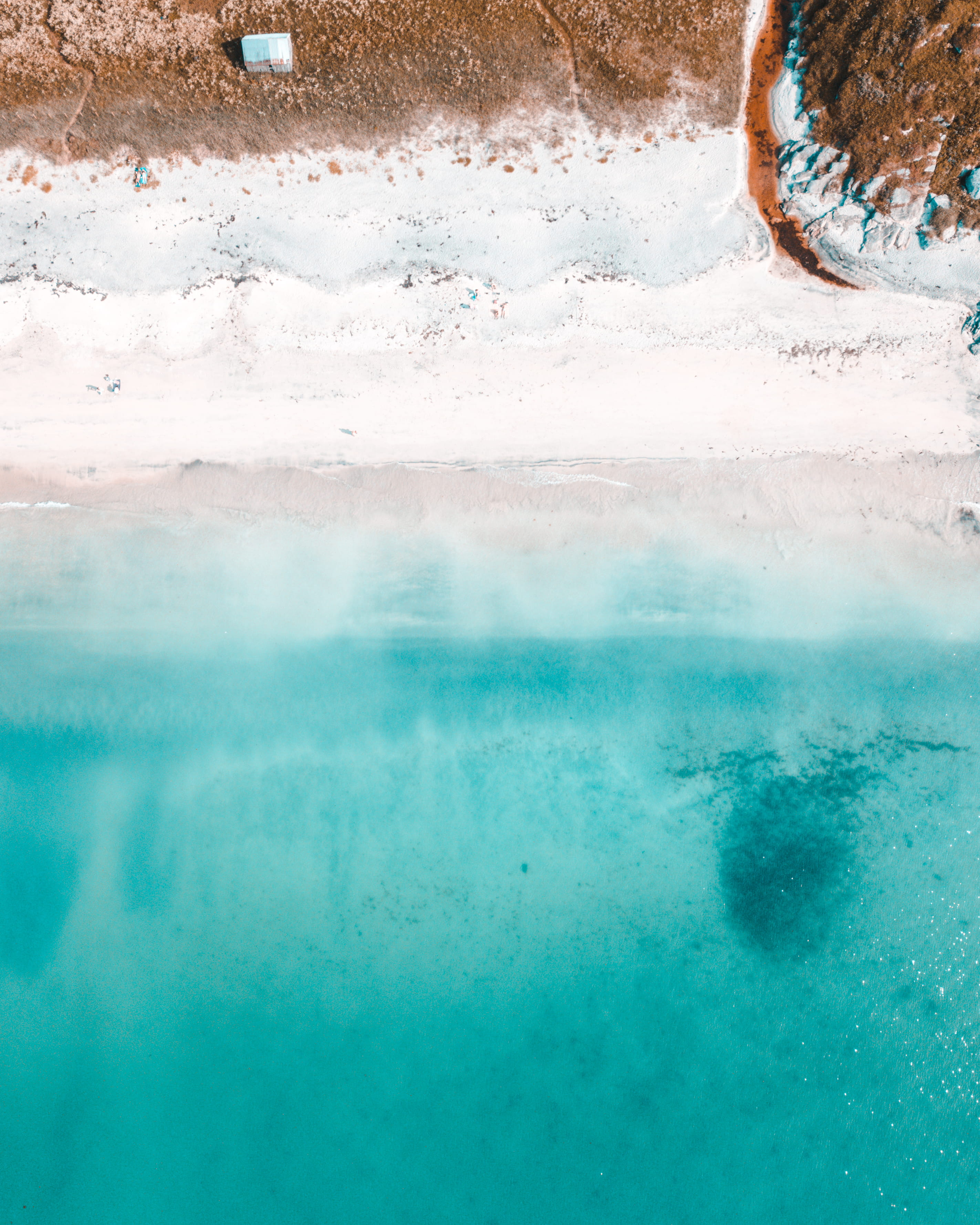 day, landscape, idyllic, beach, drone shot, beauty in nature, lagoon, birds eye view, geyser, peaceful, pool, summer, oceanshore, drone photography, hot spring, Phone HD Wallpaper