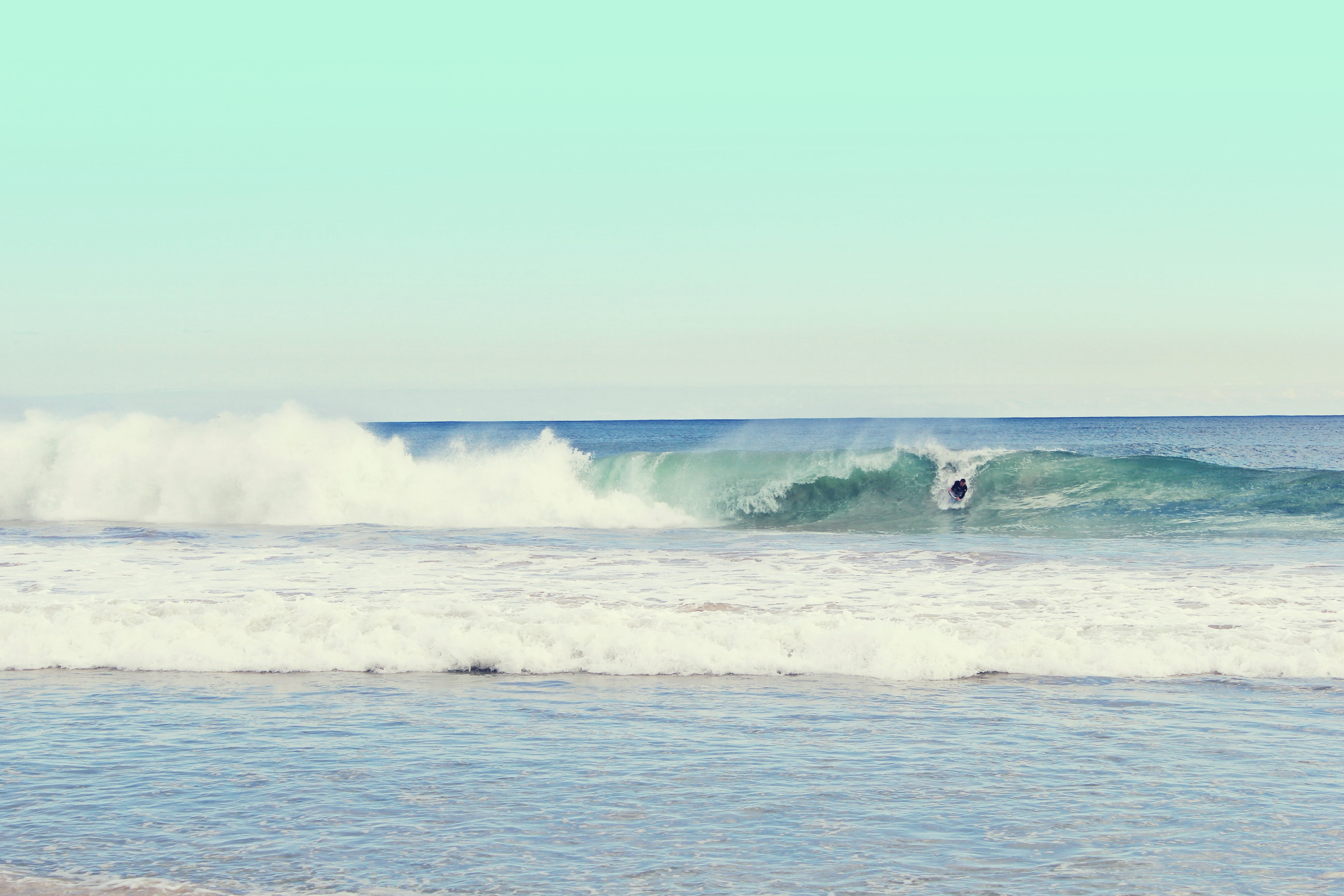 water, waves, aquatic sport, atlantic Ocean, outdoors, action, sand, blue, extreme Sports, motion, beach, people, seascape, wave, sea, travel Destinations, HD Wallpaper