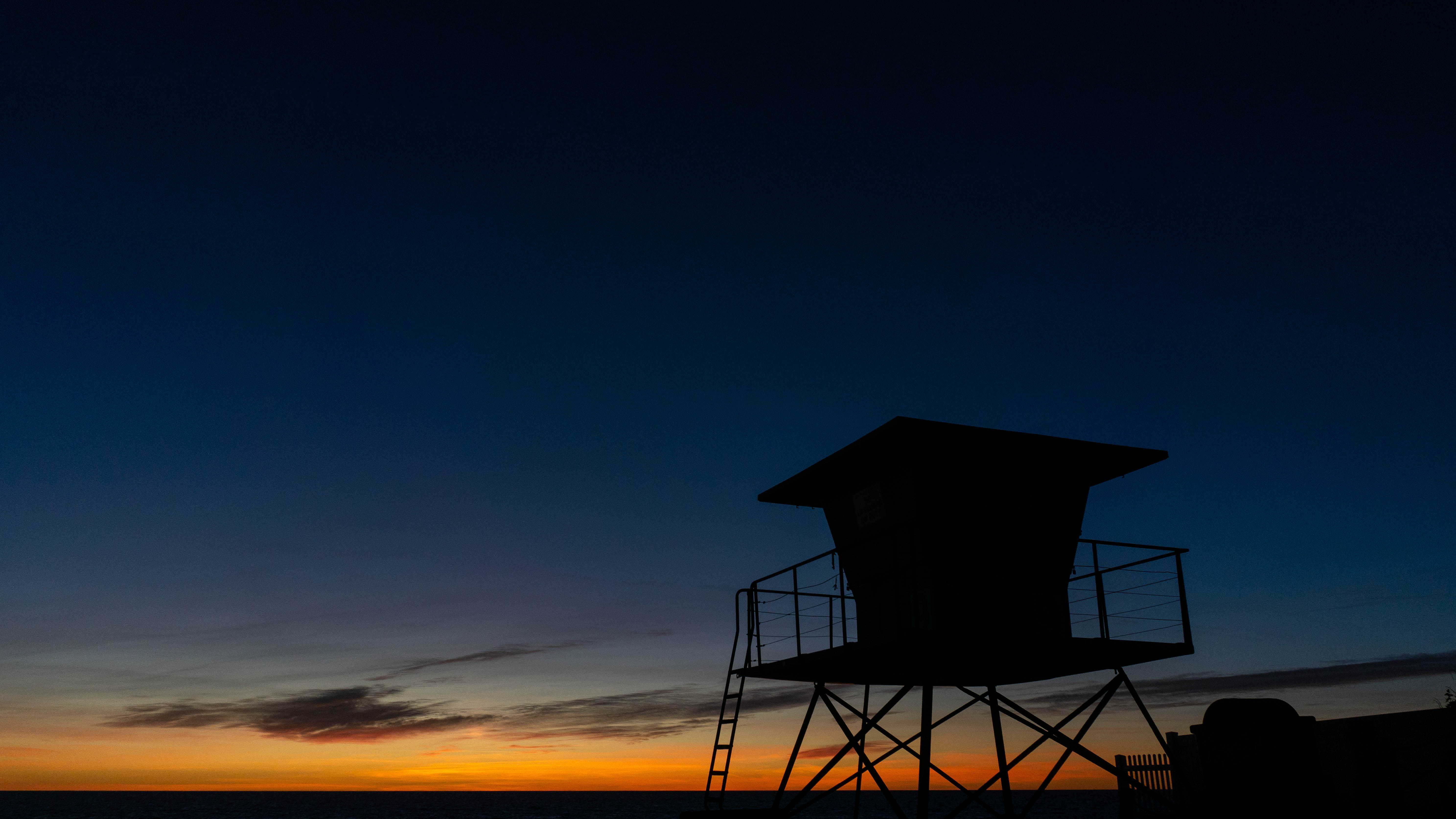 scenics - nature, architecture, no people, sunset, copy space, built structure, 5K, cloud - sky, ca, safety, oceanside, countryside, tower, building exterior, HD Wallpaper