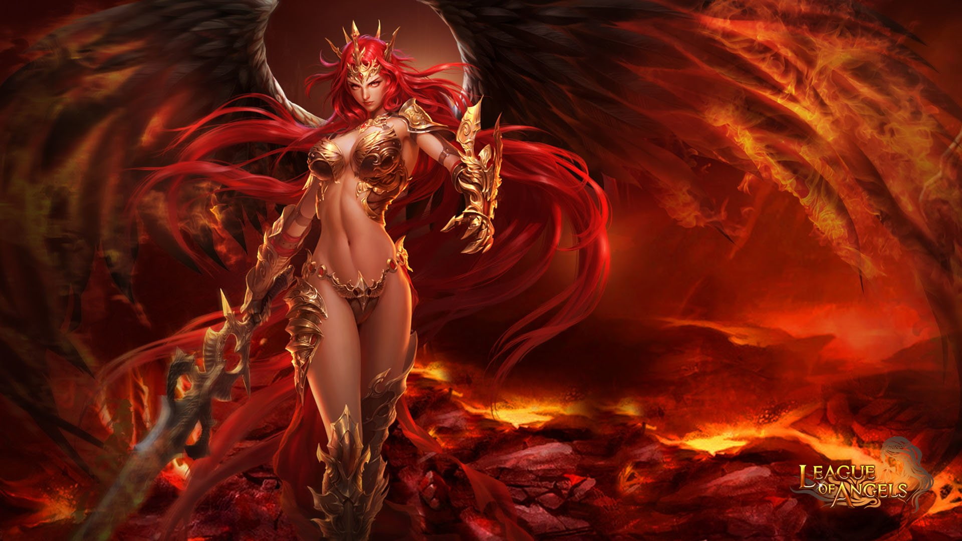young adult, Flame, fire, demon - fictional character, nature, carnival - celebration event, adult, League Of Angels, Fantasy, performance, women, traditional clothing, HD Wallpaper