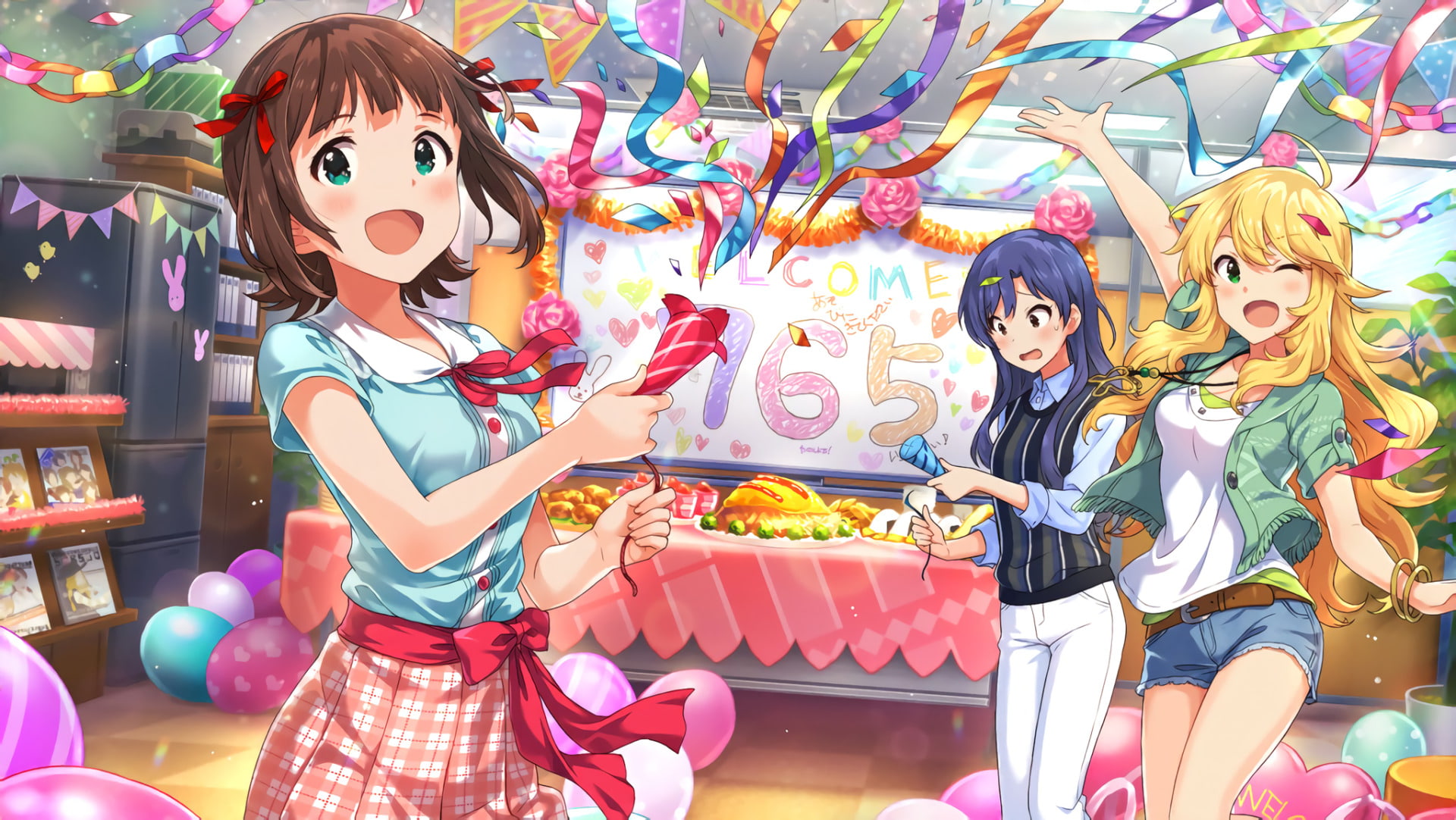 Miki Hoshii, 1080P, THE iDOLM@STER: Million Live!, Haruka Amami, Chihaya Kisaragi, Anime, HD Wallpaper