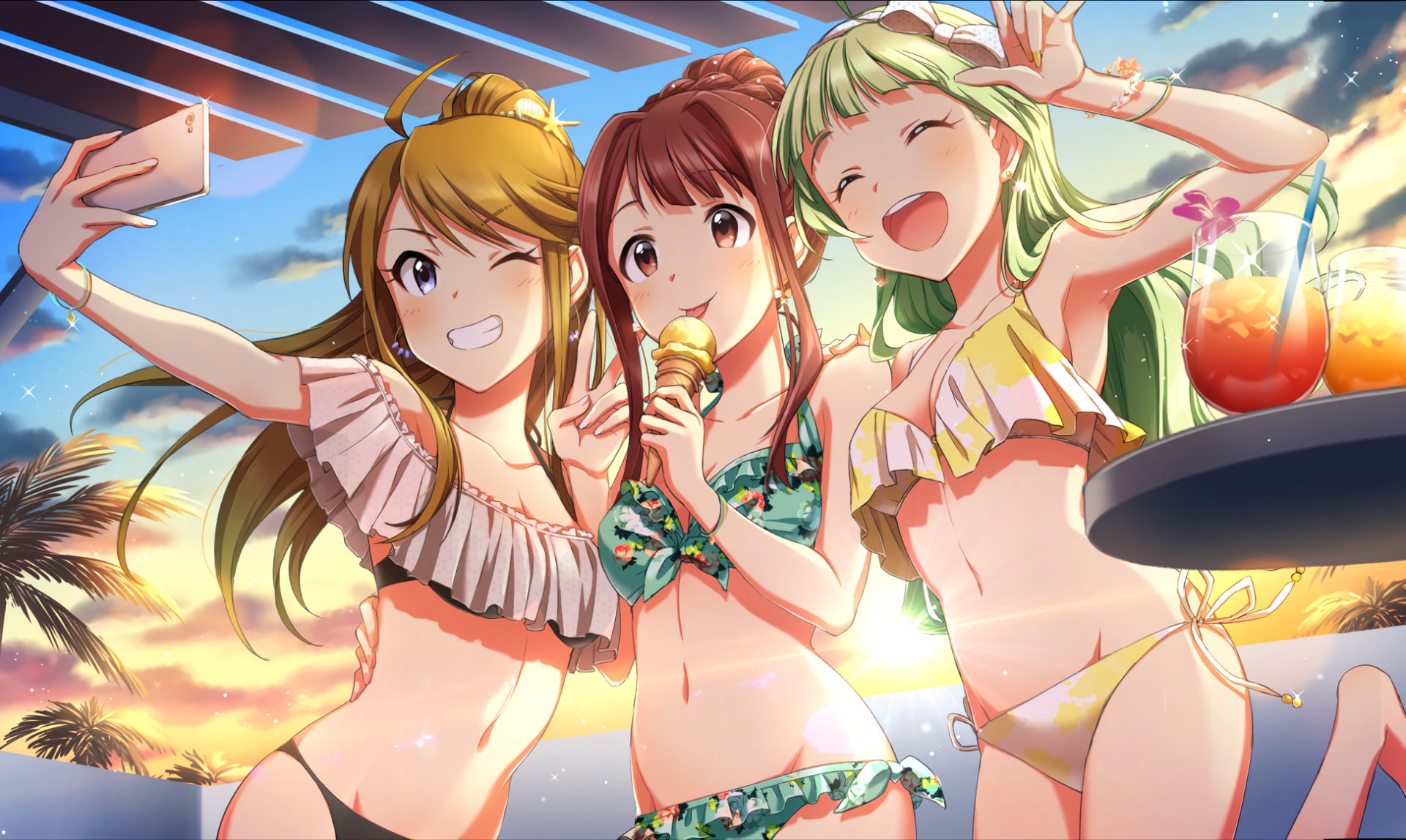 Megumi Tokoro, Kotoha Tanaka, Anime, The Idolmaster: Million Live!, 1080P, Elena Shimabara, HD Wallpaper
