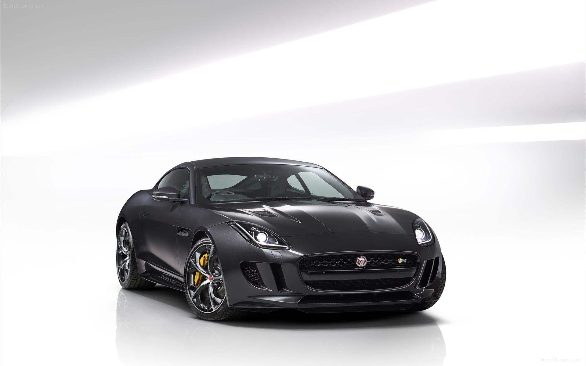 black, car, jaguar, coupe, cars, sports, 2016, f, 1080P, type, HD Wallpaper