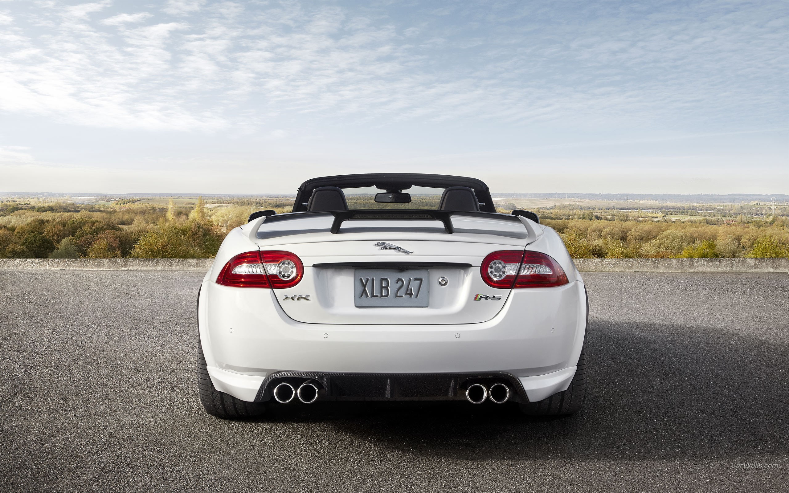Jaguar, Jaguar XKR-S, land vehicle, mode of transportation, car, motor vehicle, no people, sky, day, outdoors, transportation, nature, text, land, cloud - sky, HD Wallpaper