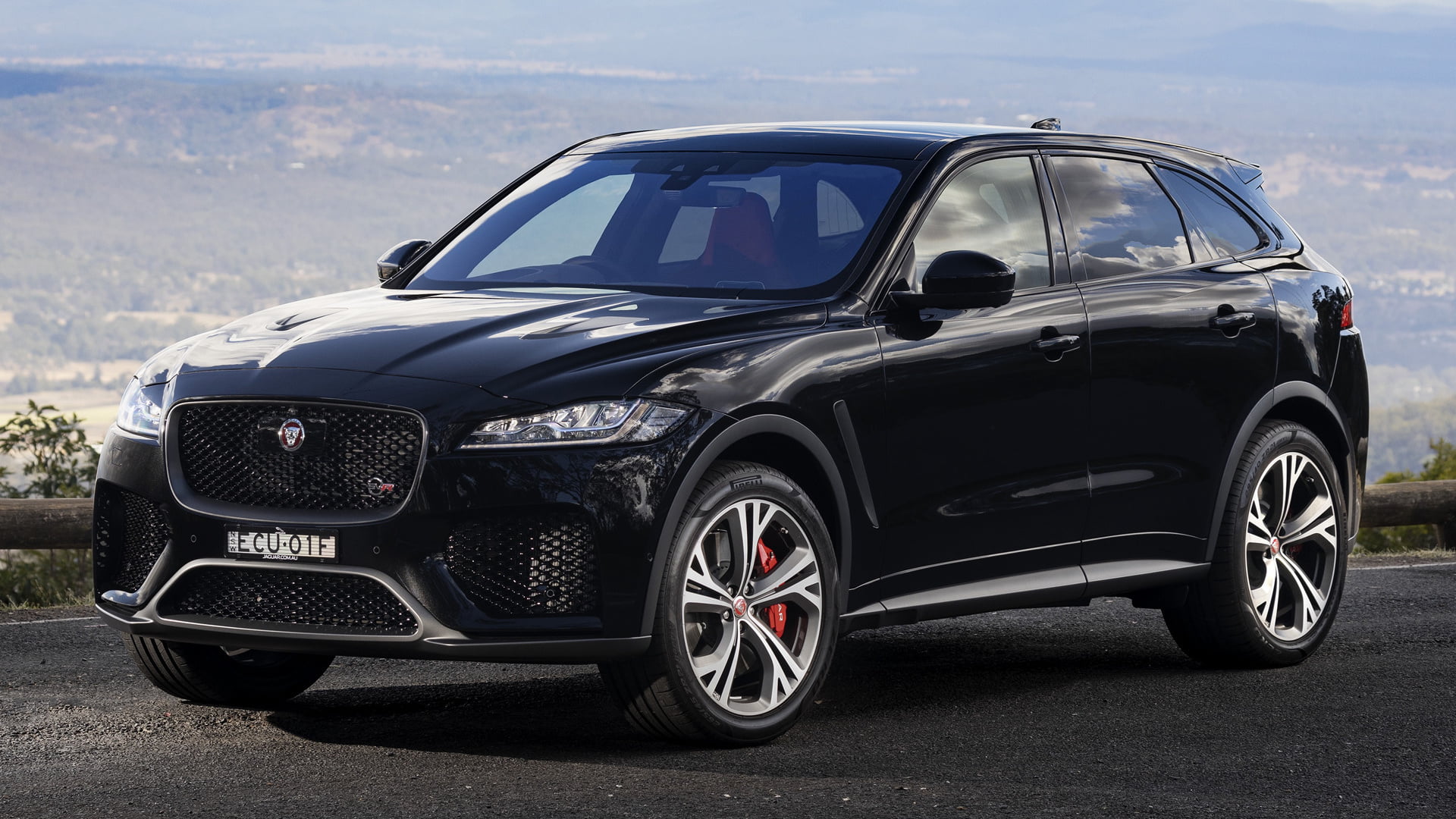 Jaguar F-Pace SVR, Crossover Car, SUV, Compact Car, Black Car, Jaguar, Car, 1080P, HD Wallpaper