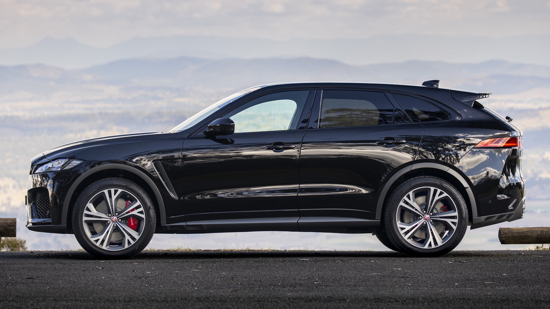 Compact Car, 1080P, Crossover Car, Car, Jaguar, SUV, Black Car, Jaguar F-Pace SVR, HD Wallpaper