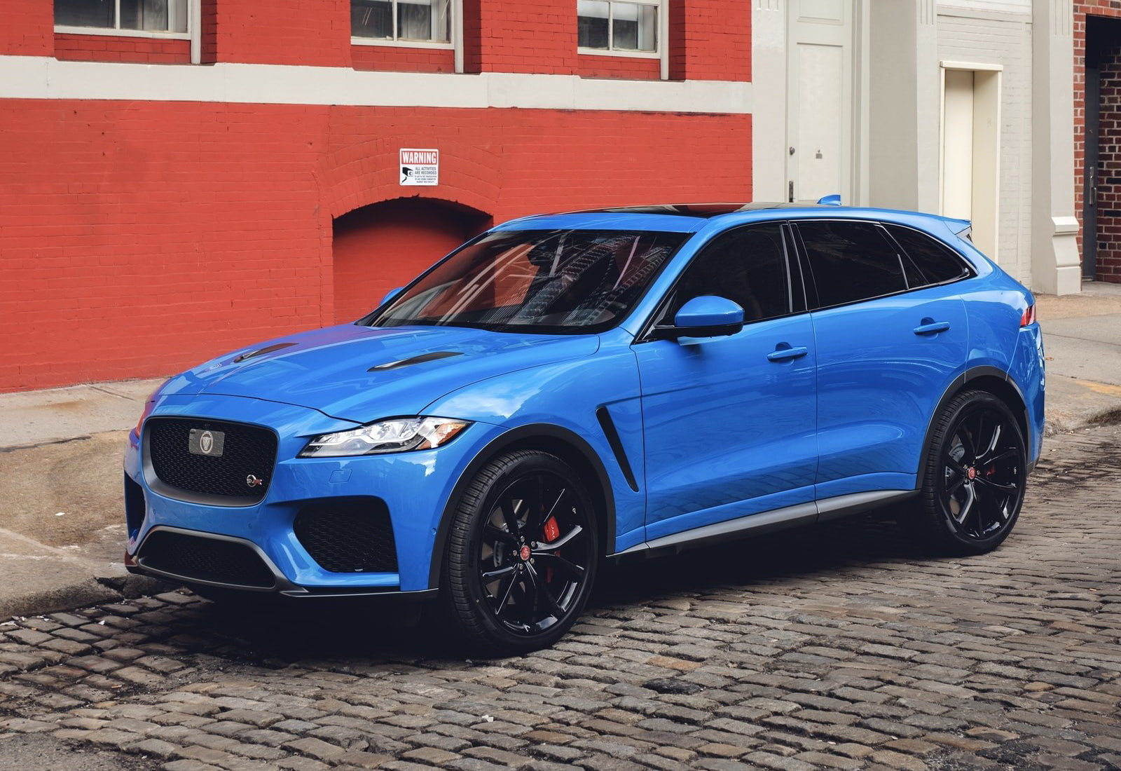 garage, mode of transportation, land vehicle, cobblestone, jaguar, day, motor vehicle, outdoors, car, f-pace, vintage car, architecture, street, building exterior, HD Wallpaper
