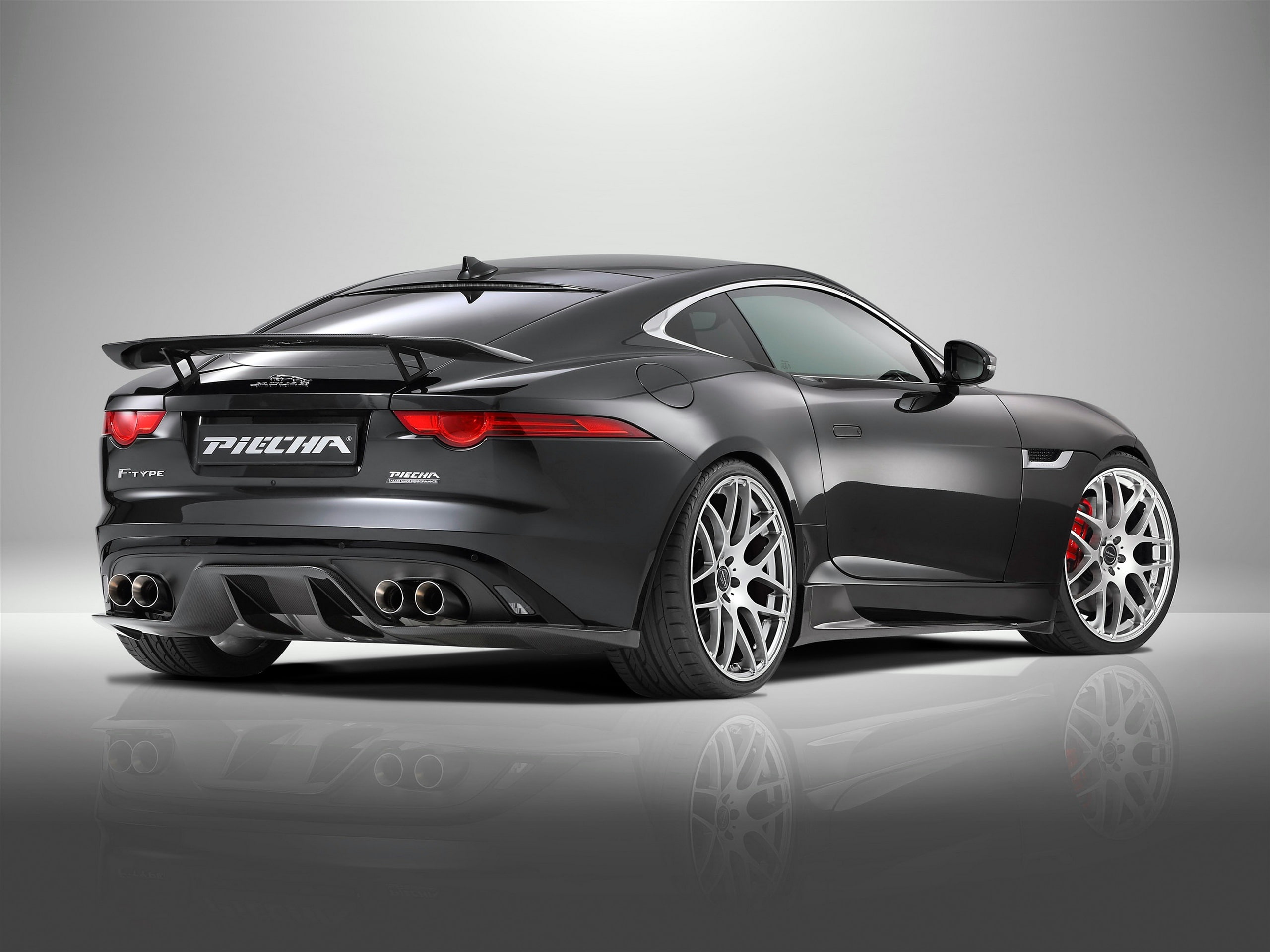 Rear, type, r, Coupe, Supercar, Jaguar, 2K, 2015, View, Black, f, HD Wallpaper