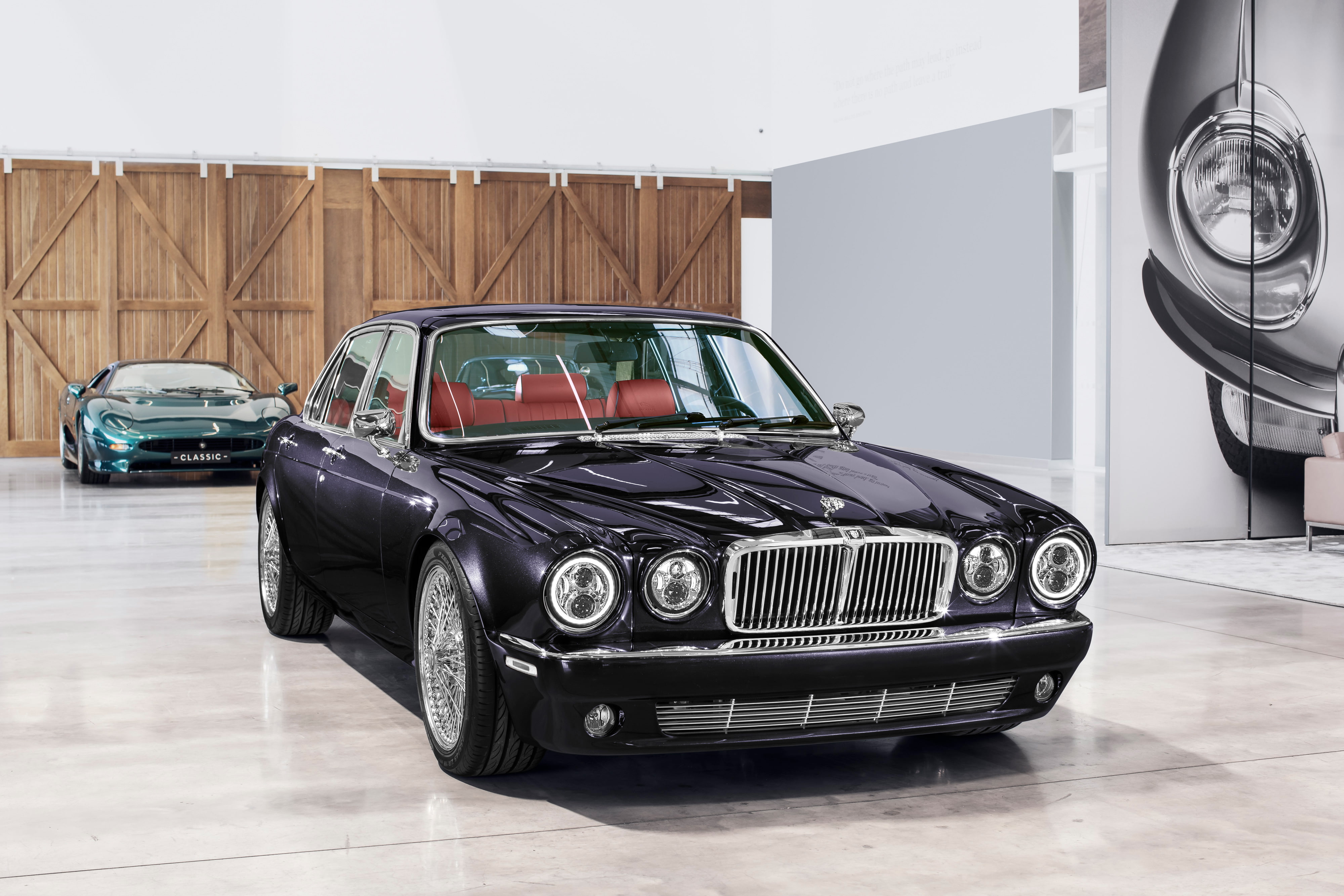 4k, luxury, transportation, land vehicle, day, motor vehicle, 2018 cars, jaguar, indoors, no people, cars, jaguar xj, classic cars, mode of transportation, HD Wallpaper