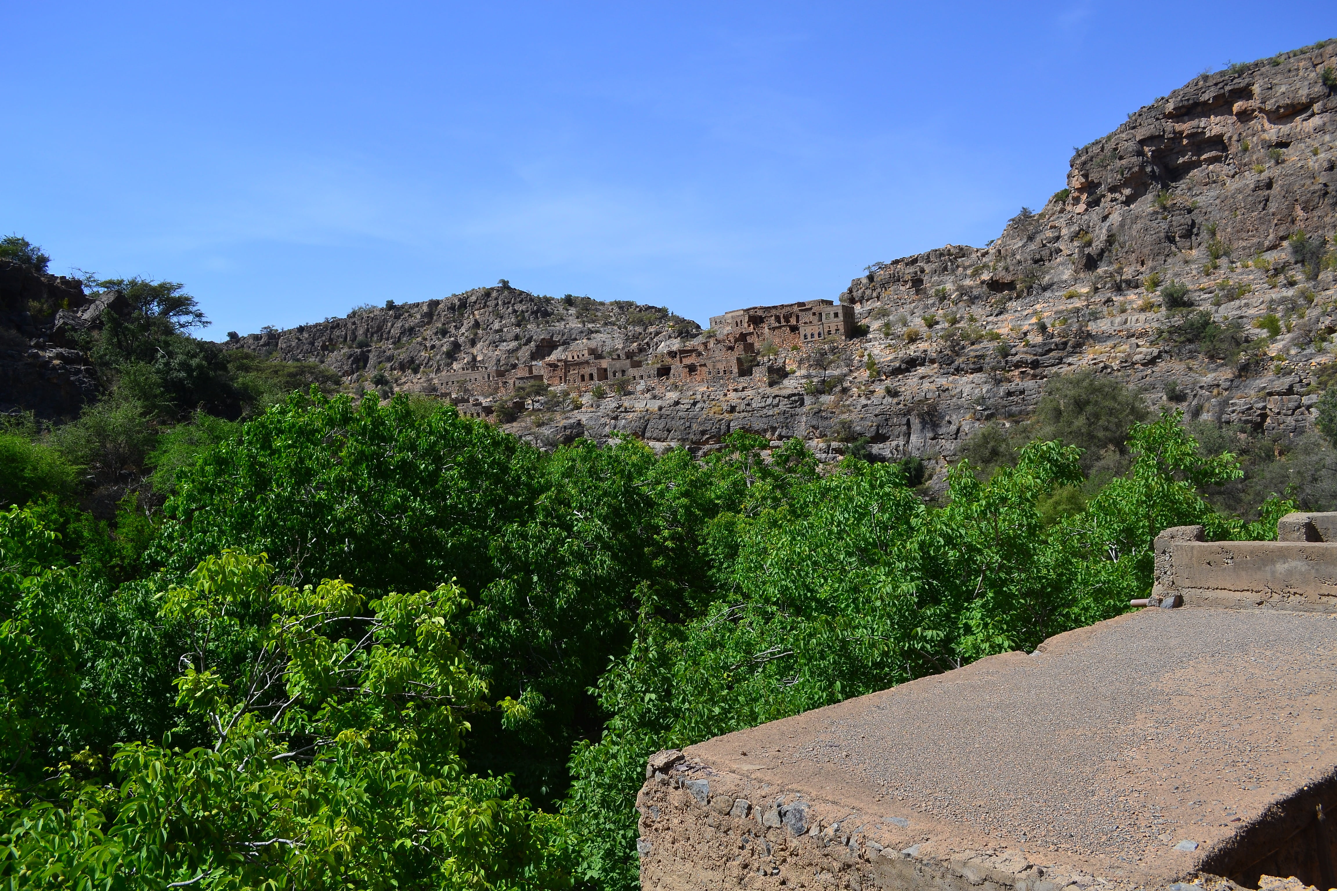 ghost village, rock formation, outdoors, clear sky, scenics - nature, tranquil scene, land, plant, formation, tree, non-urban scene, 4K, blue, landscape, HD Wallpaper