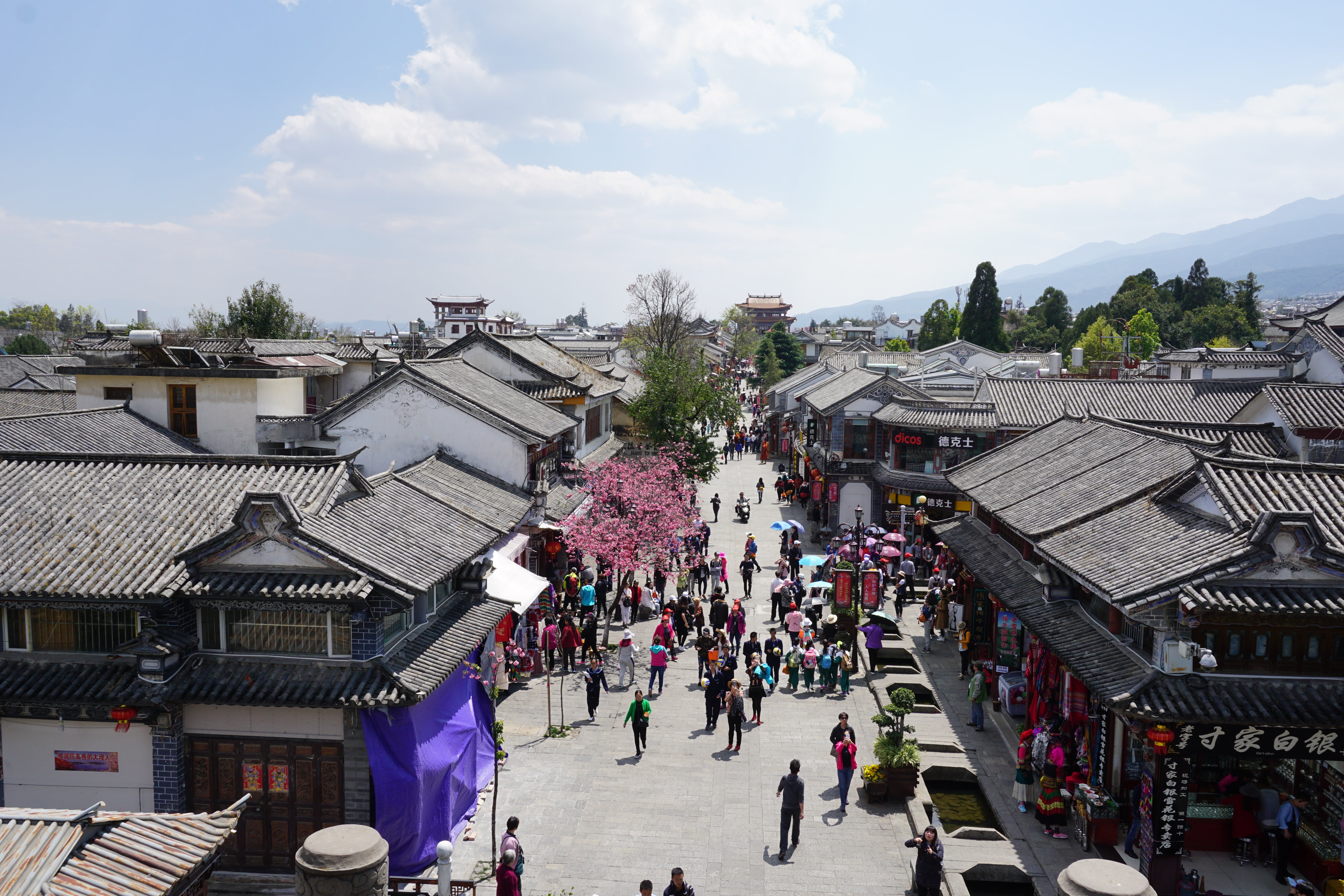 adult, lijiang, women, building, day, real people, roof, crowd, street, lifestyles, architecture, nature, old town, city, group of people, outdoors, walking, HD Wallpaper