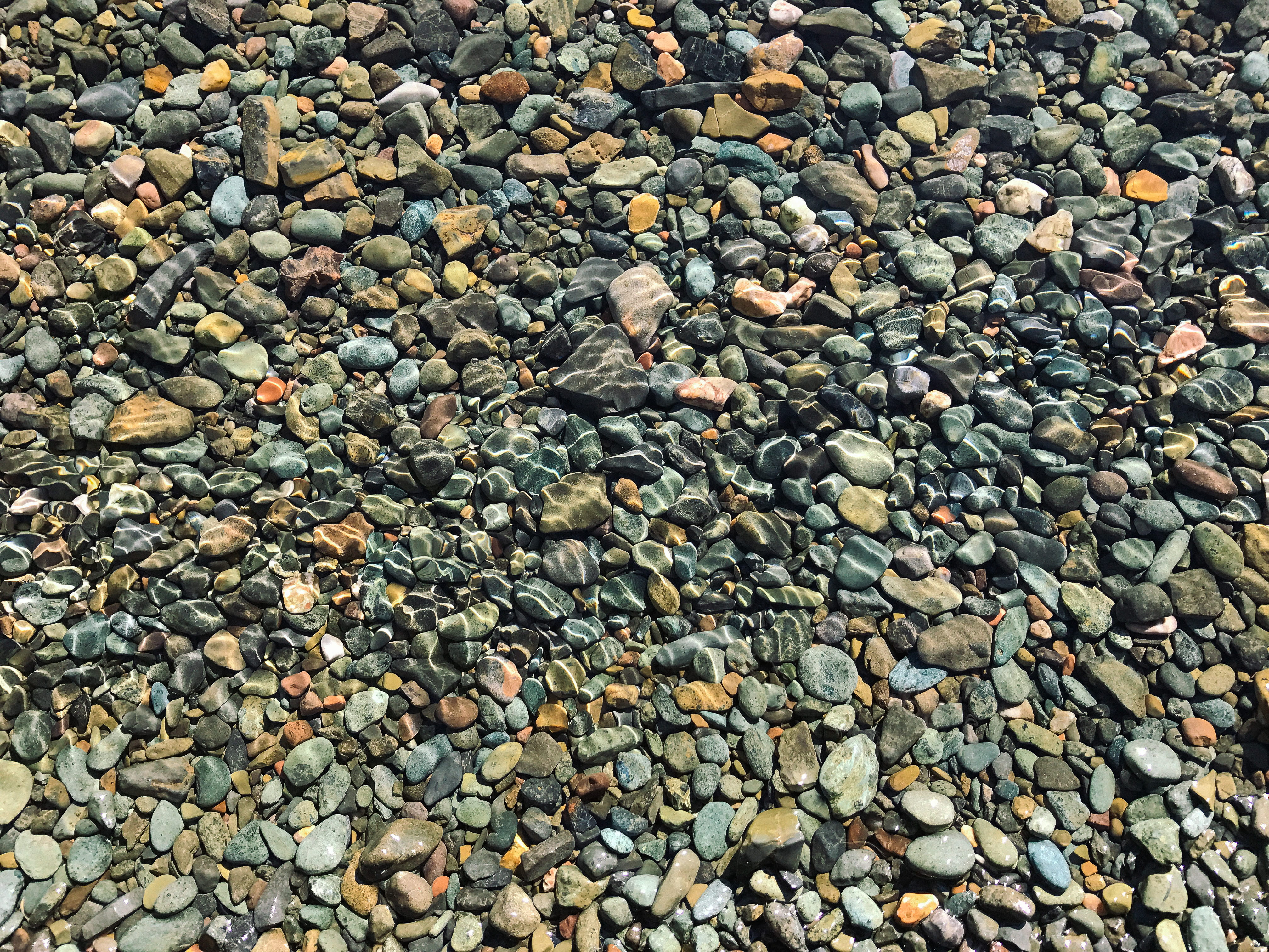china, full frame, pattern, streamlet, pebble, 4K, land, no people, stone, luguhu lake national scenic area （northwest gate）, stone - object, abundance, HD Wallpaper