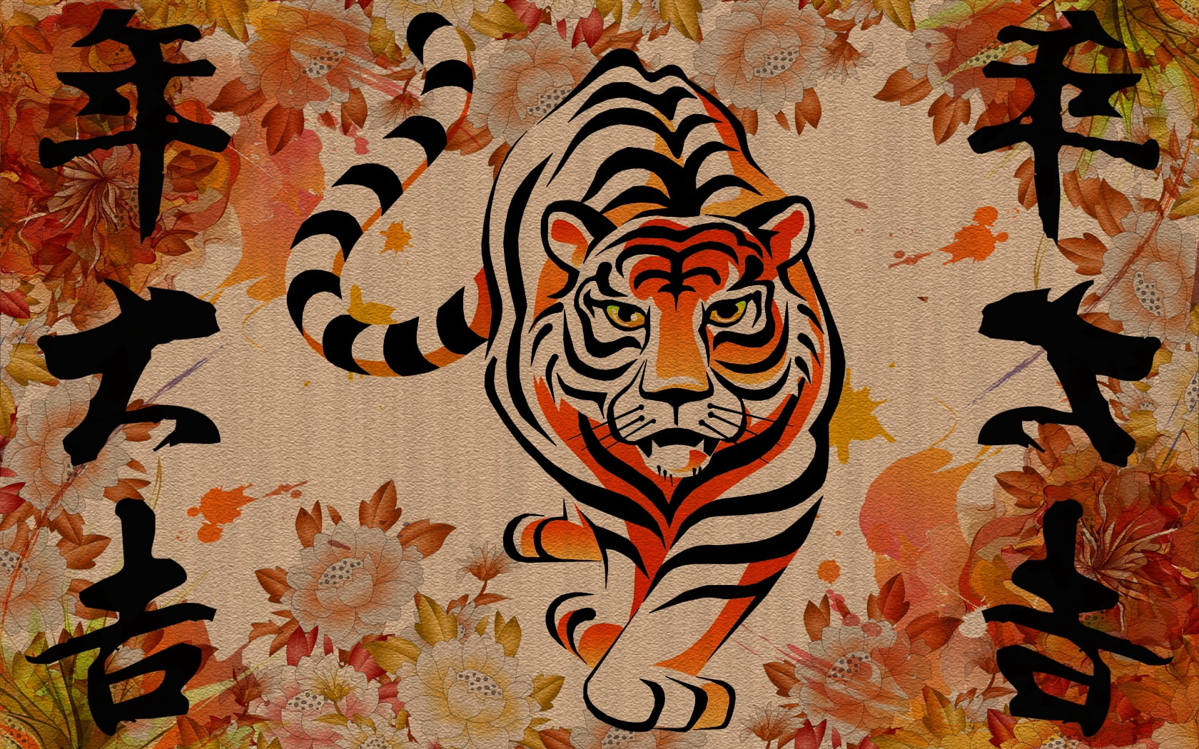 day, abstract, floral pattern, full frame, animal representation, craft, textured, wildlife, indoors, decoration, cultures, illustration, animal, art and craft, HD Wallpaper