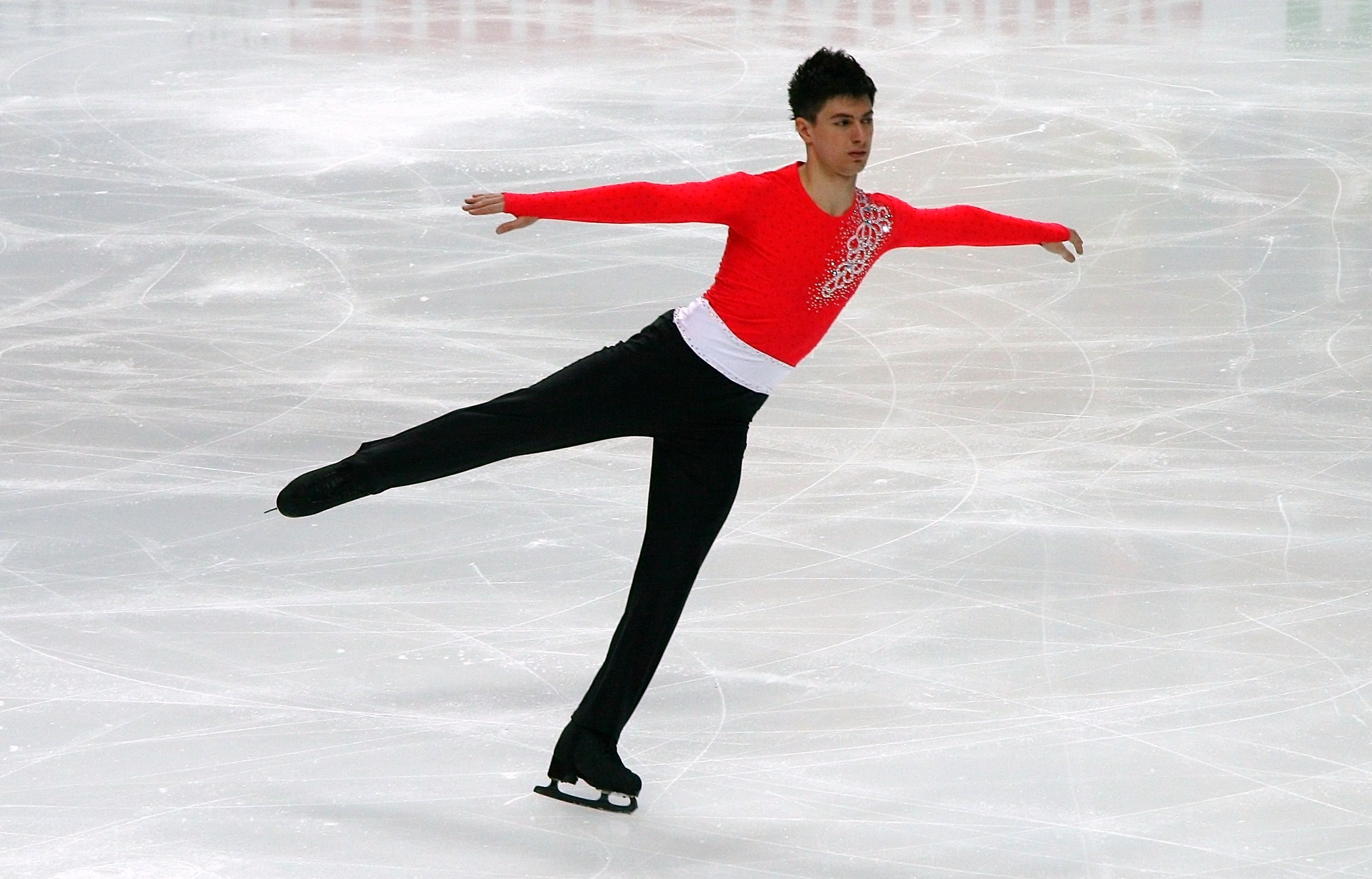 professional, ice-skating, elegance, lifestyles, season, ice rink, leisure, indoors, young adult, arms outstretched, one person, man, body part, healthy lifestyle, HD Wallpaper