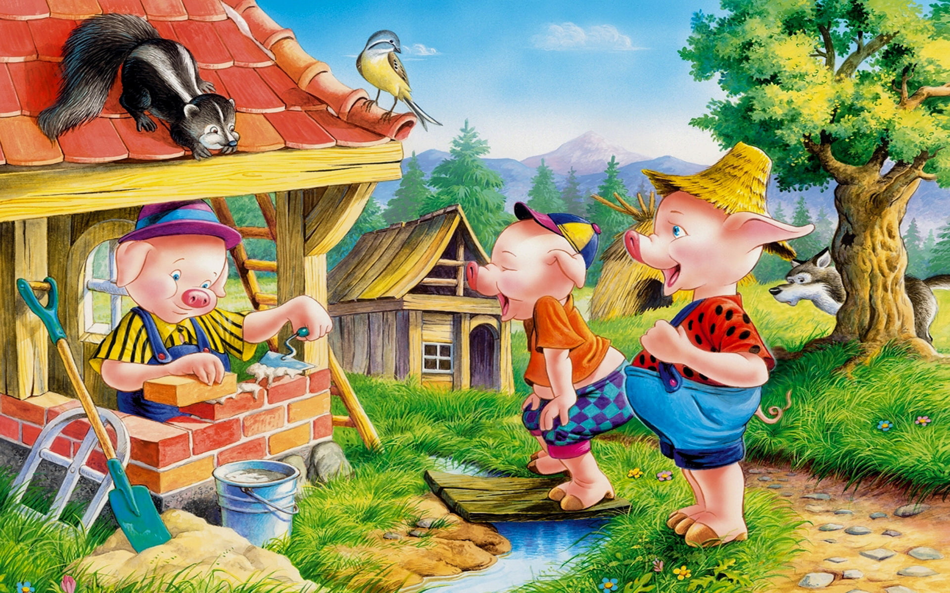 vali, piglet, pigs, new, builds, hd, small, home, 1080P, three, HD Wallpaper