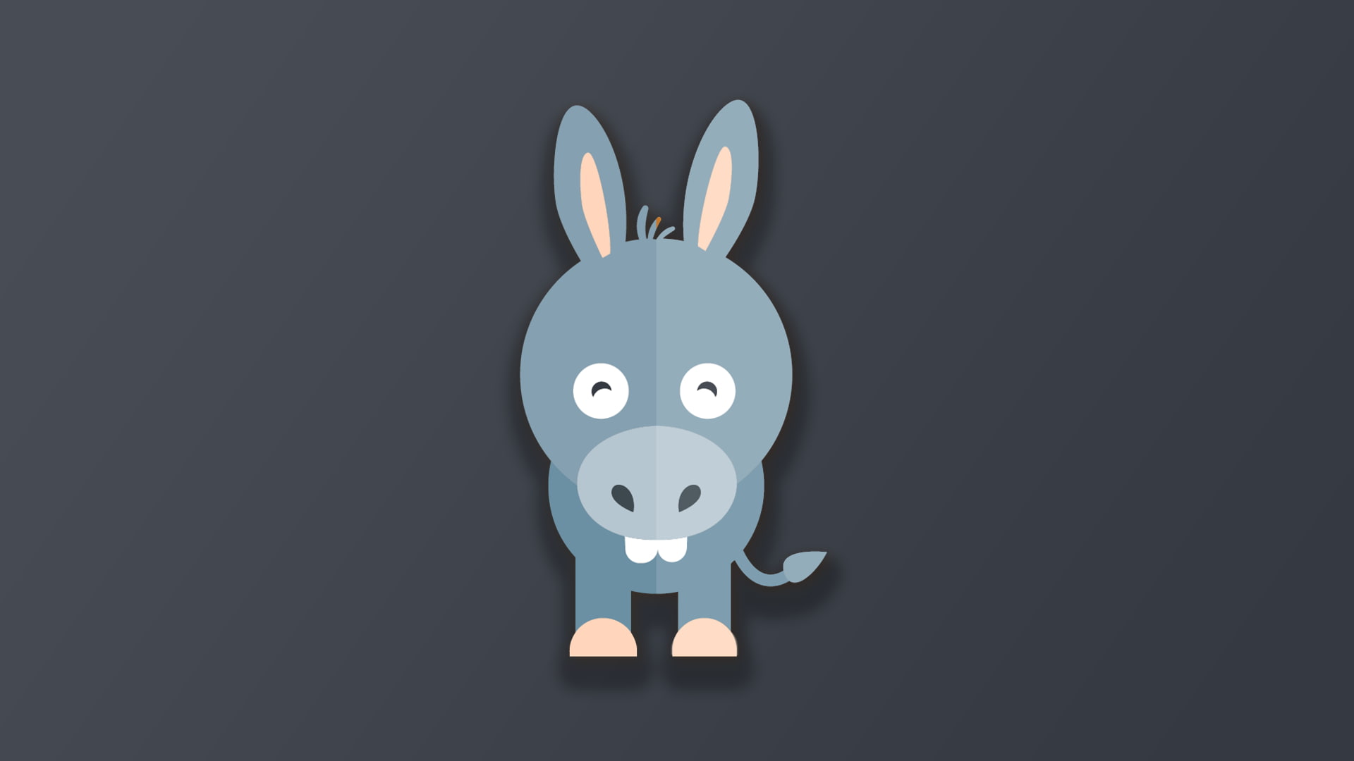 1080P, animals, digital, simple background, donkey, HD Wallpaper