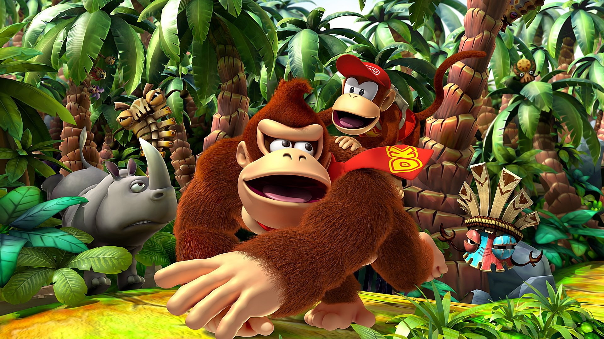 donkey kong country returns, 1080P, HD Wallpaper