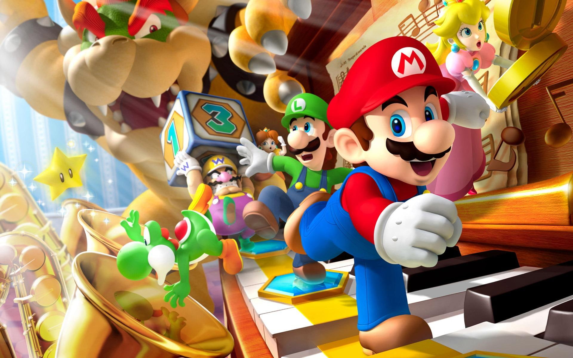 mario, 1080P, games, game, funny, super, super mario, HD Wallpaper