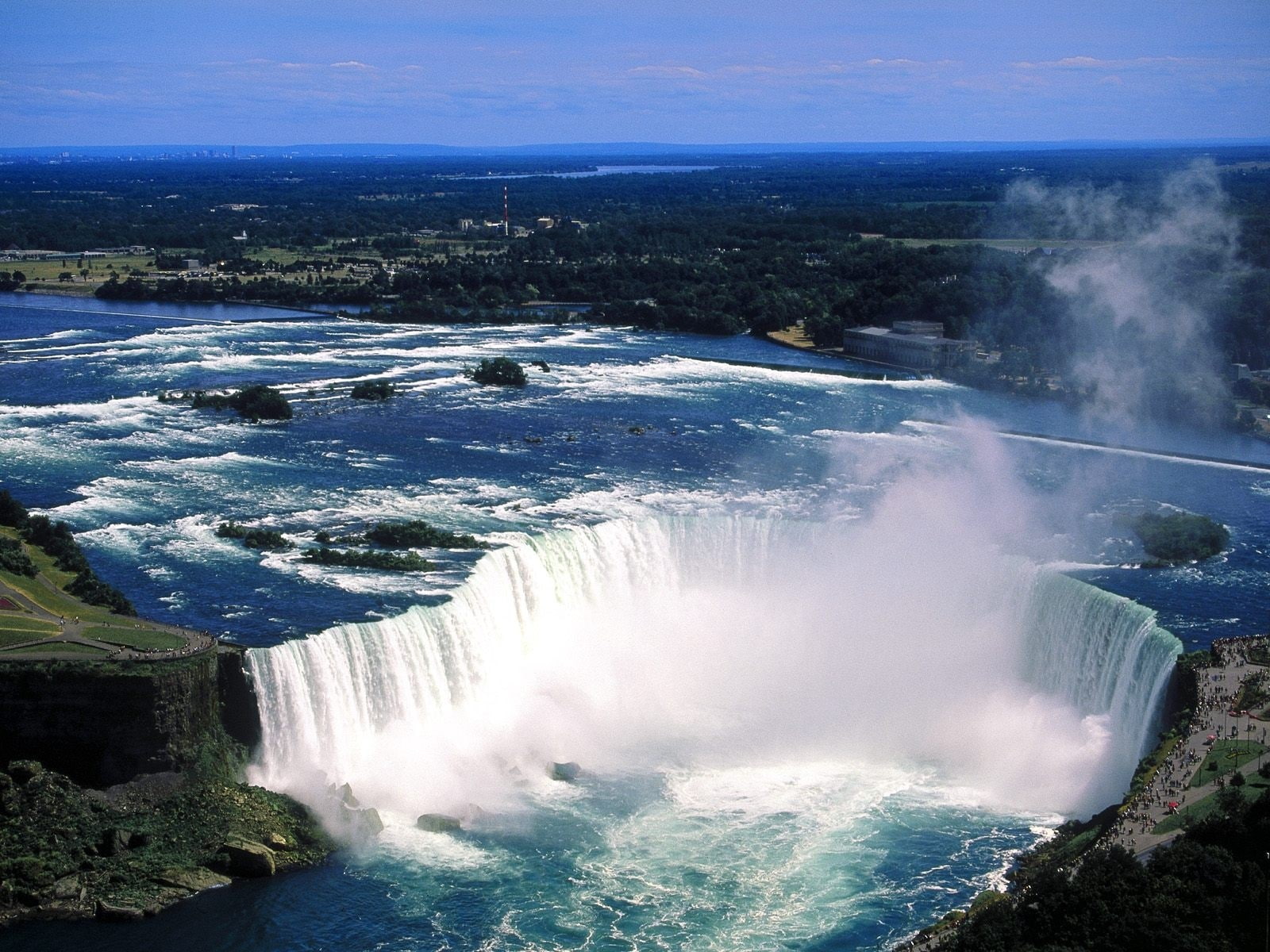Height, Water, flowing water, People, beauty in nature, power in nature, outdoors, motion, day, scenics - nature, long exposure, nature, Niagara falls, HD Wallpaper