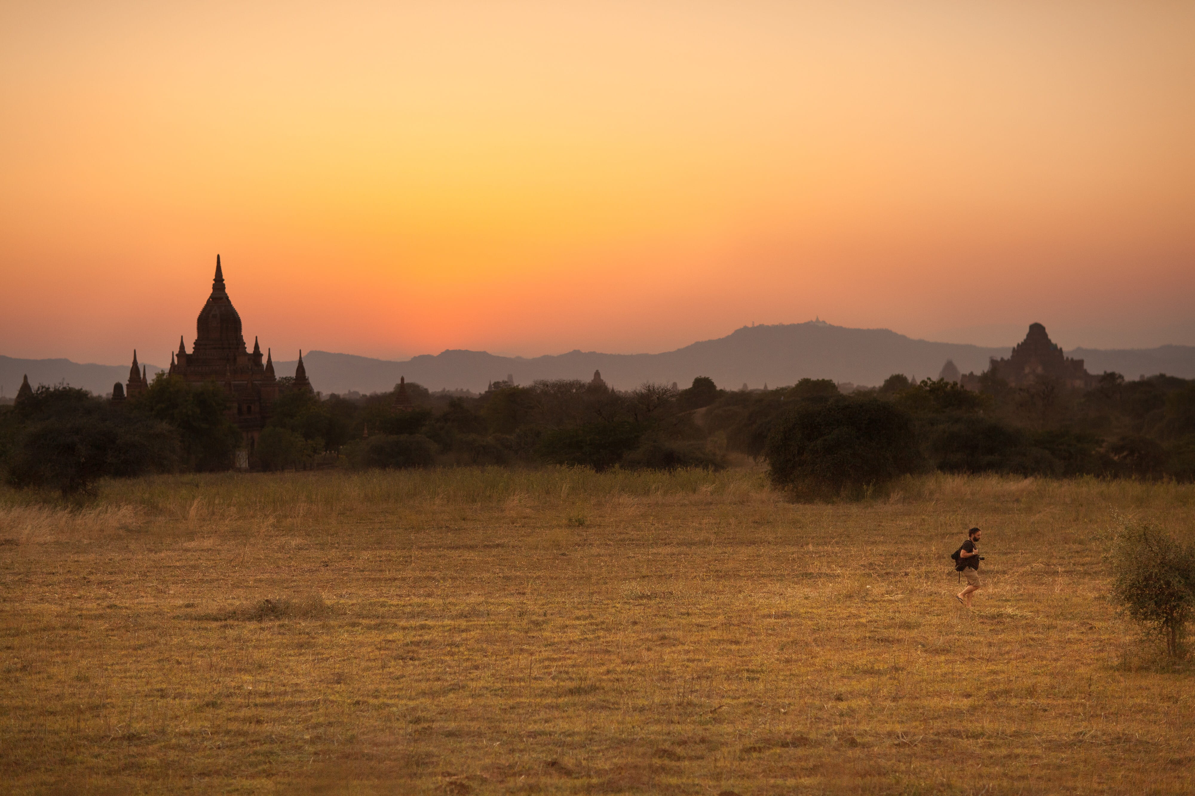 myanmar, beauty in nature, environment, moment, building exterior, landscape, architecture, animal, travel, animal themes, 4K, field, road trip, view, HD Wallpaper