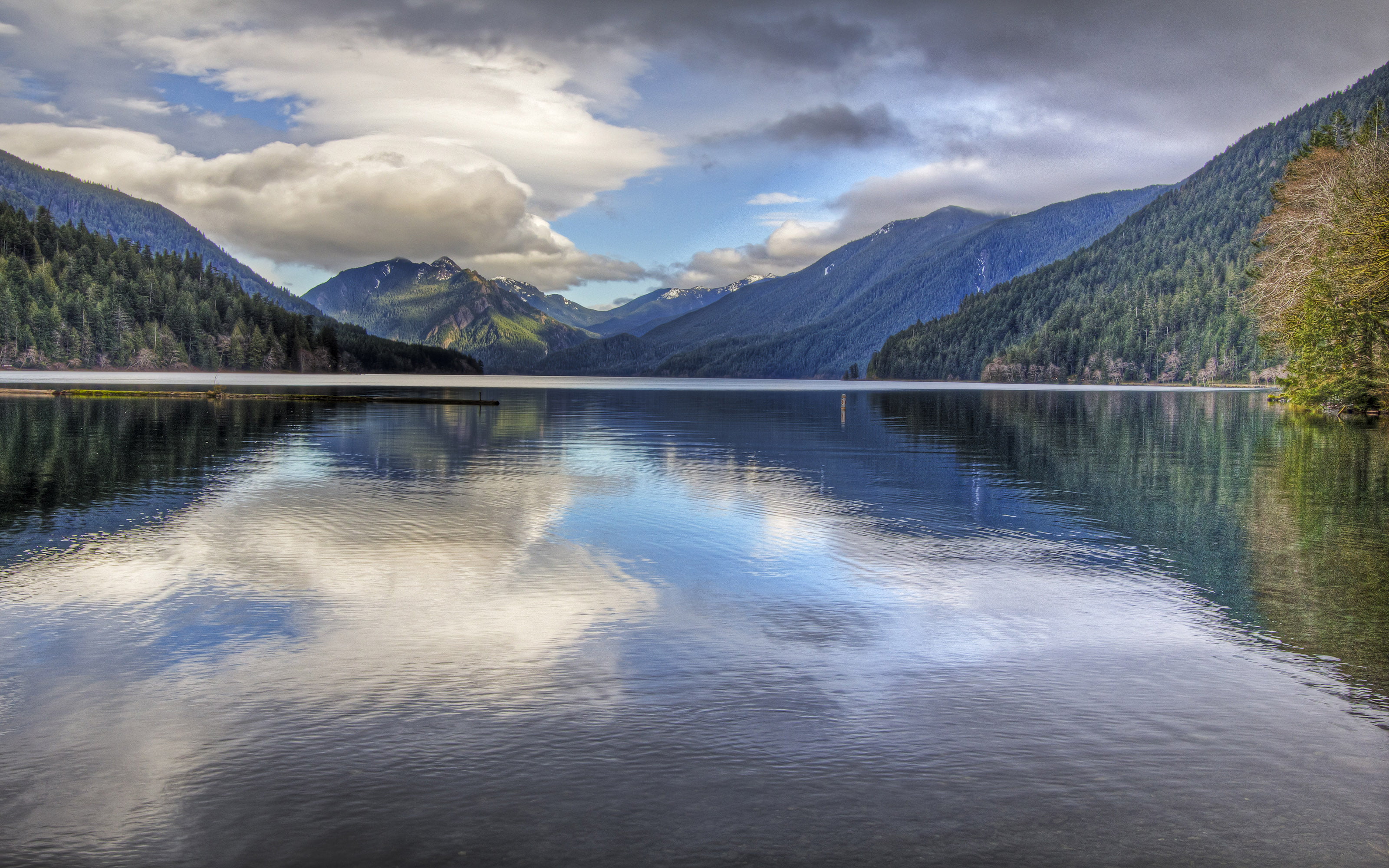 beauty in nature, sky, reflection lake, scenics - nature, northwest, desktop, mountain, outdoors, mountain range, located, cloud - sky, waterfront, lake, HD Wallpaper