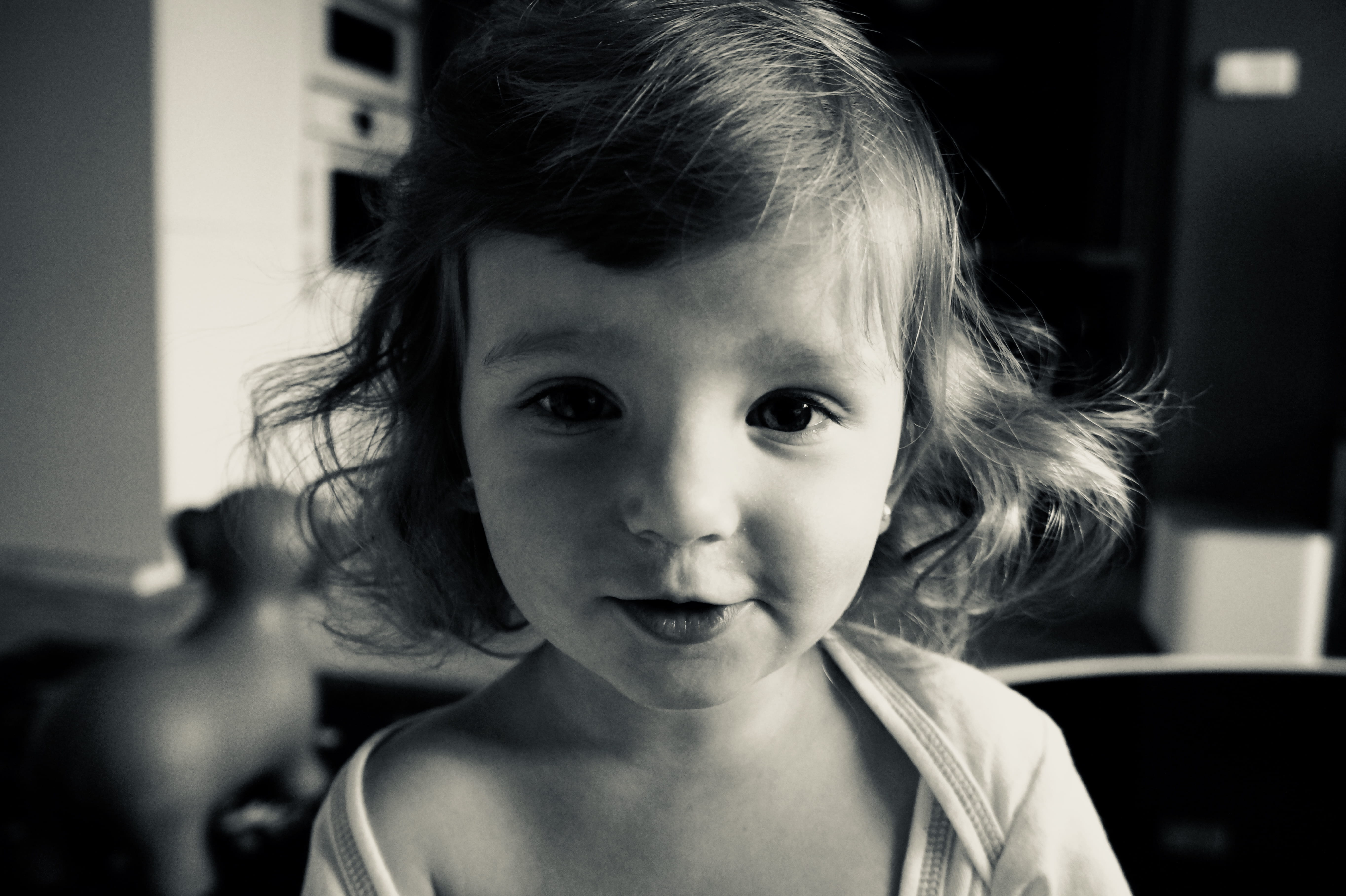 girl, facial expression, happy, shirt, photo, one person, beautiful, innocence, looking at camera, face, kid, scoop, person, model, childhood, neck, offspring, HD Wallpaper