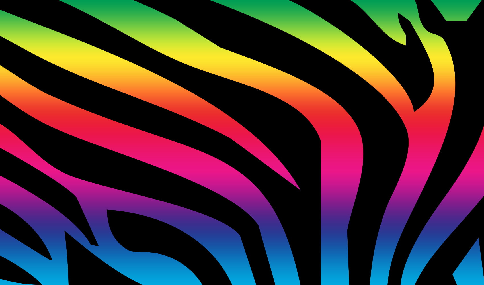 abstract, art, 720P, zebra, animals, skin, black, colorful, HD Wallpaper