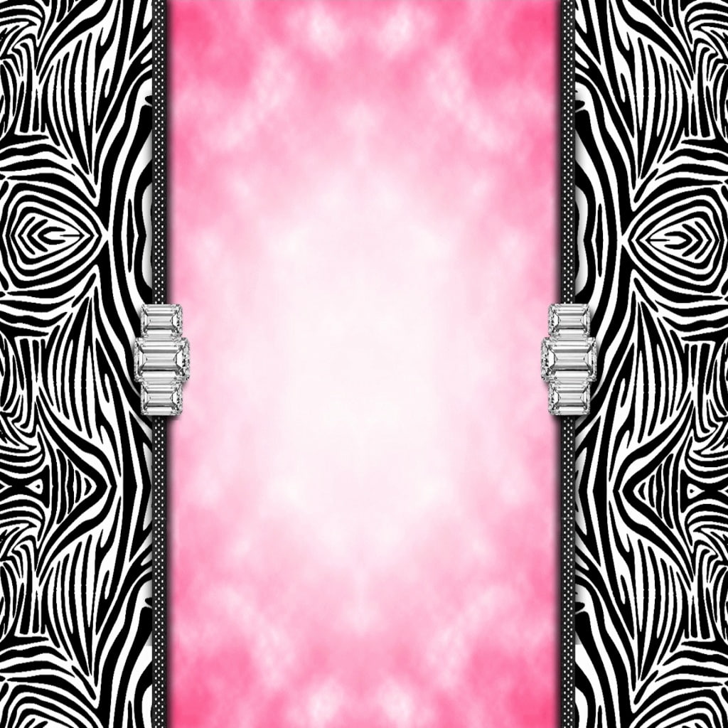 print, black, digital art, white, animals, digital, art, zebra, 480P, abstract, pink, Phone HD Wallpaper