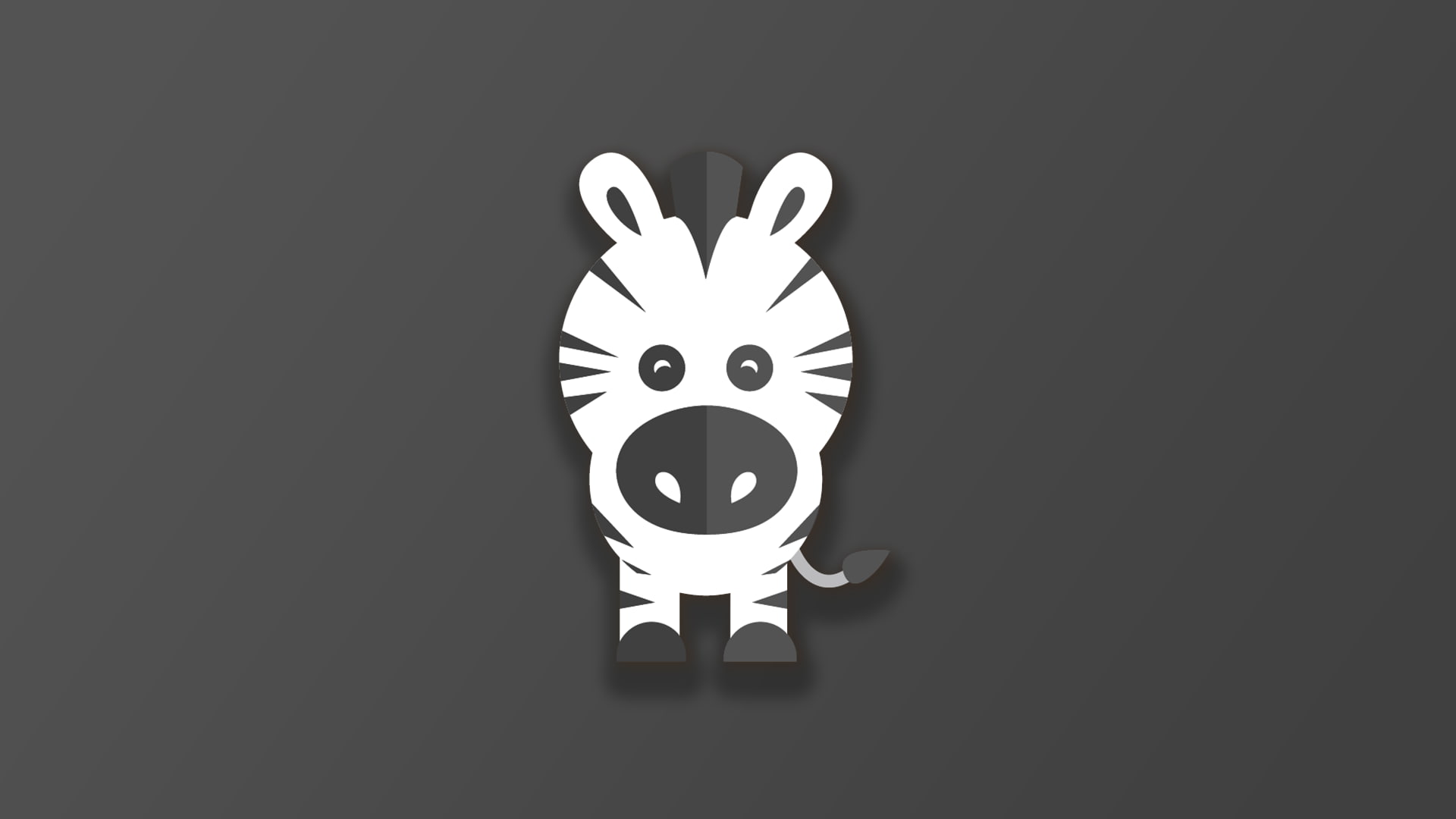 zebras, 1080P, simple background, animals, digital, HD Wallpaper
