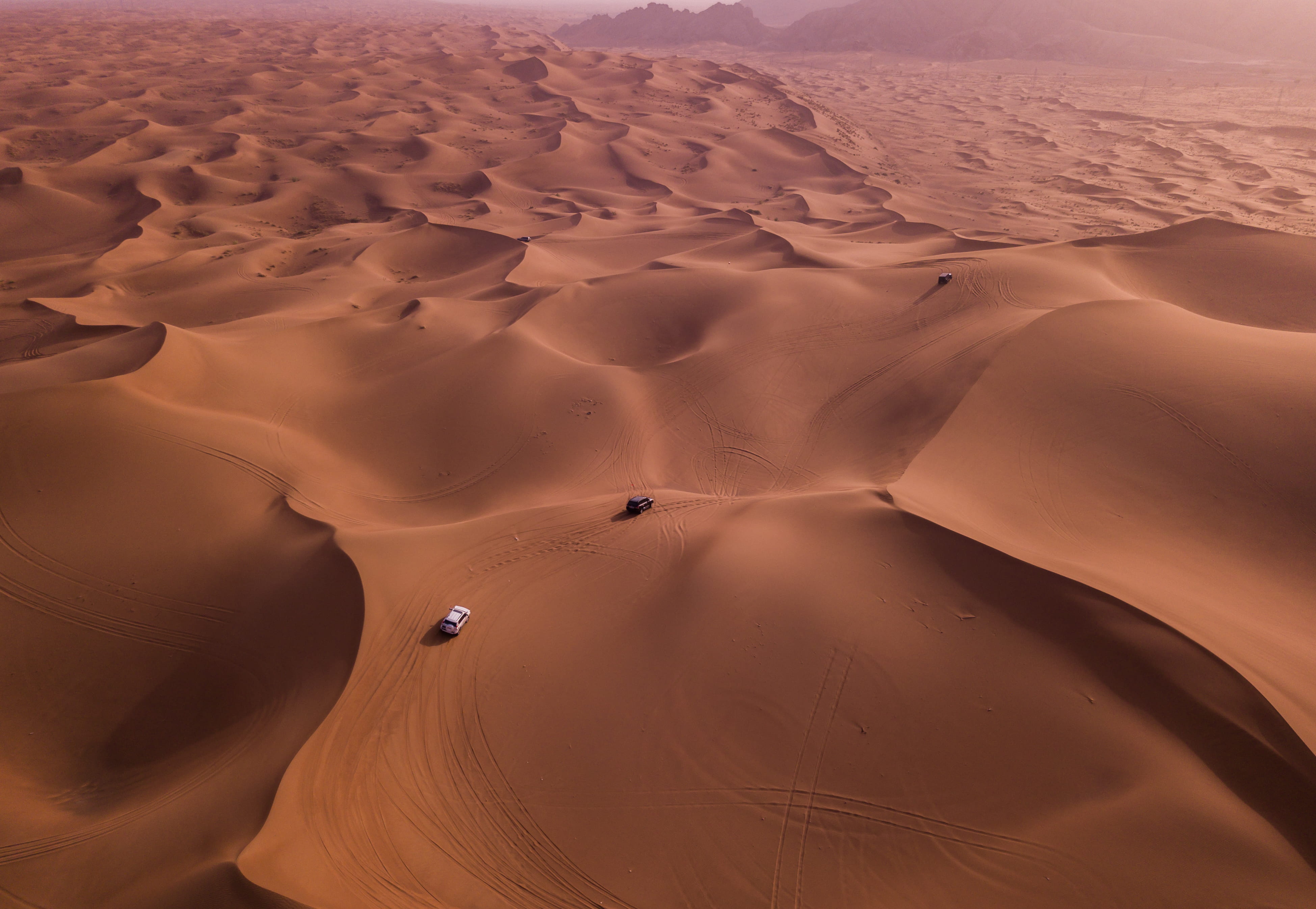 climate, best, remote, safari, arid climate, beauty in nature, extreme terrain, tranquility, sand dune, high angle view, landscape, Dubai, nature, day, HD Wallpaper