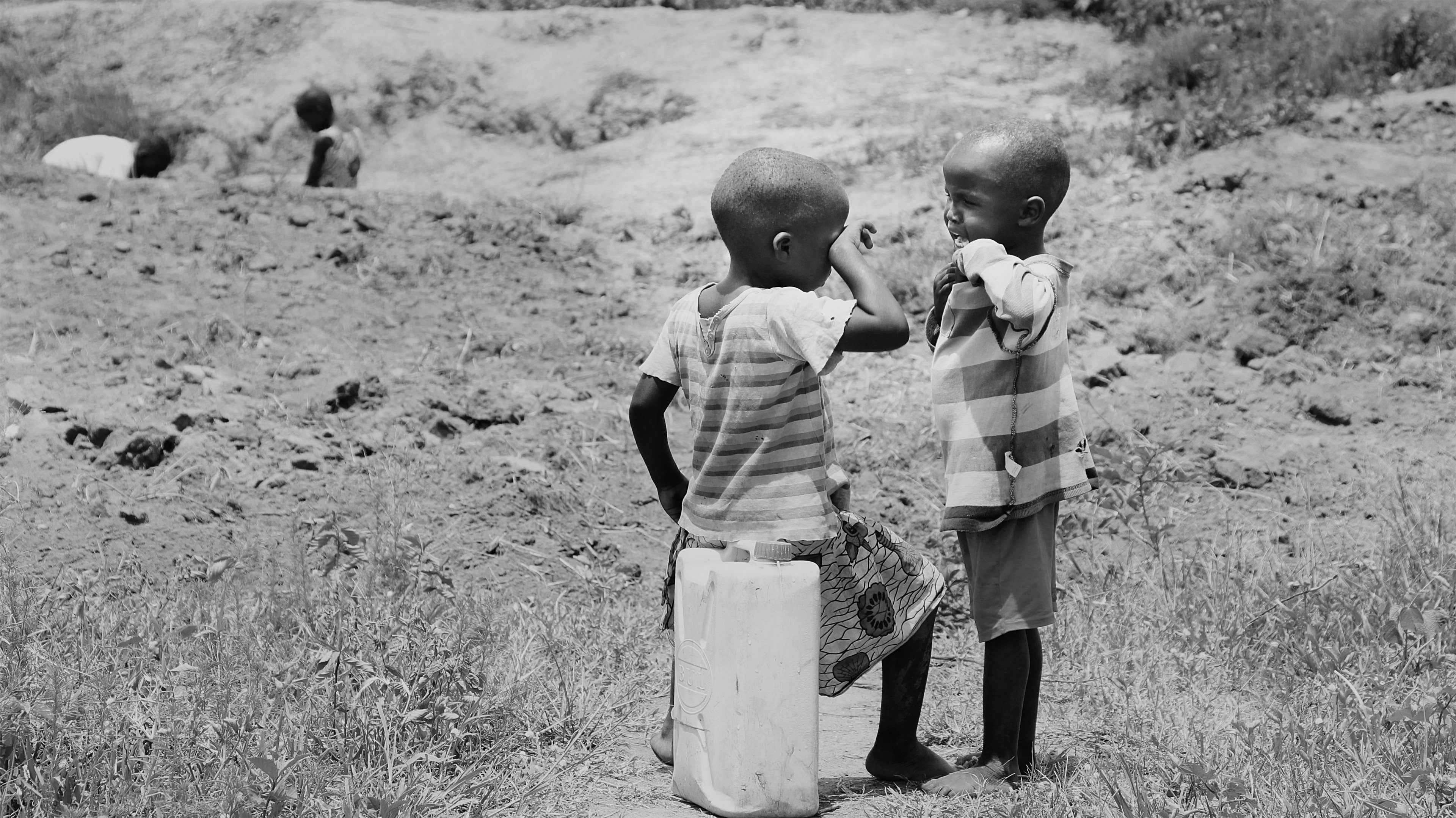 nature, white, leisure activity, chores, full length, rural, females, land, two people, lifestyles, kids, girls, childhood, males, children of uganda, village, HD Wallpaper