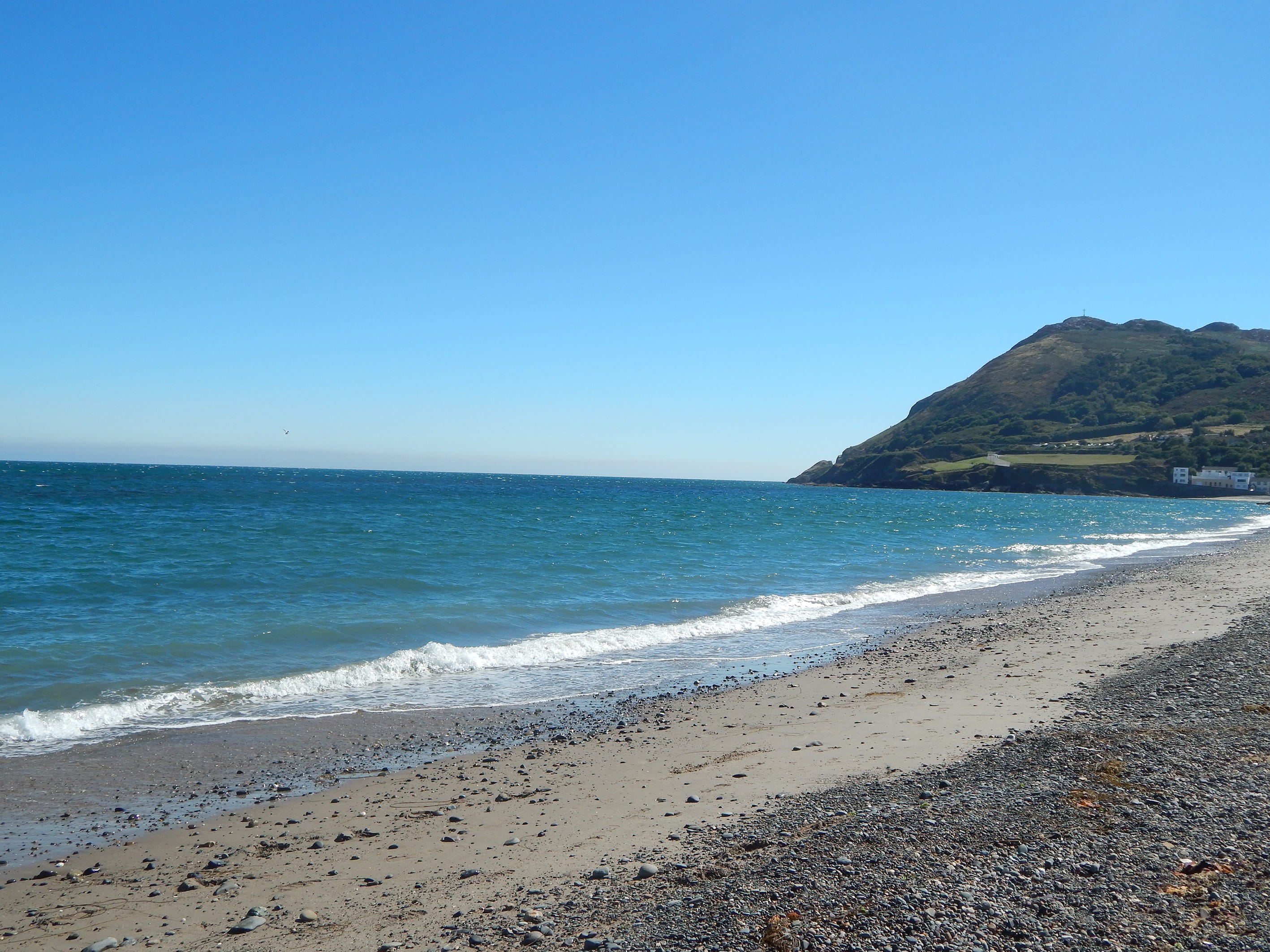 holiday, shore, Clouds, sea, horizon over water, Ireland, blue, calm, land, scenics, clear sky, nature, horizon, water, no people, scenics - nature, Bray, HD Wallpaper