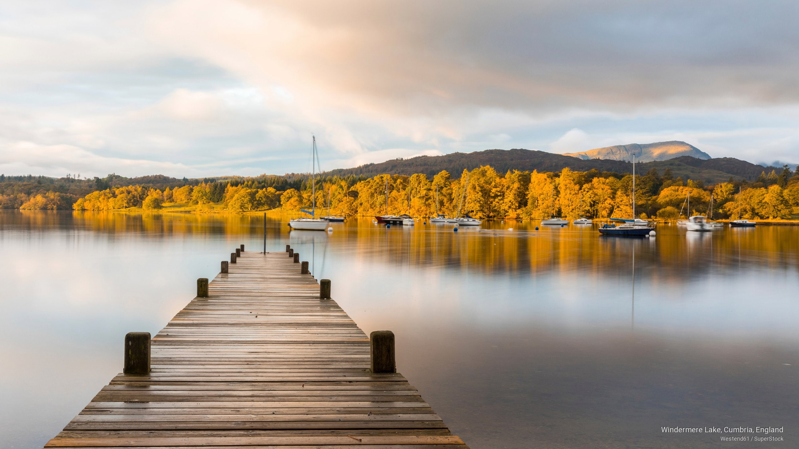 windermere, england, Fall, 2K, lake, cumbria, HD Wallpaper