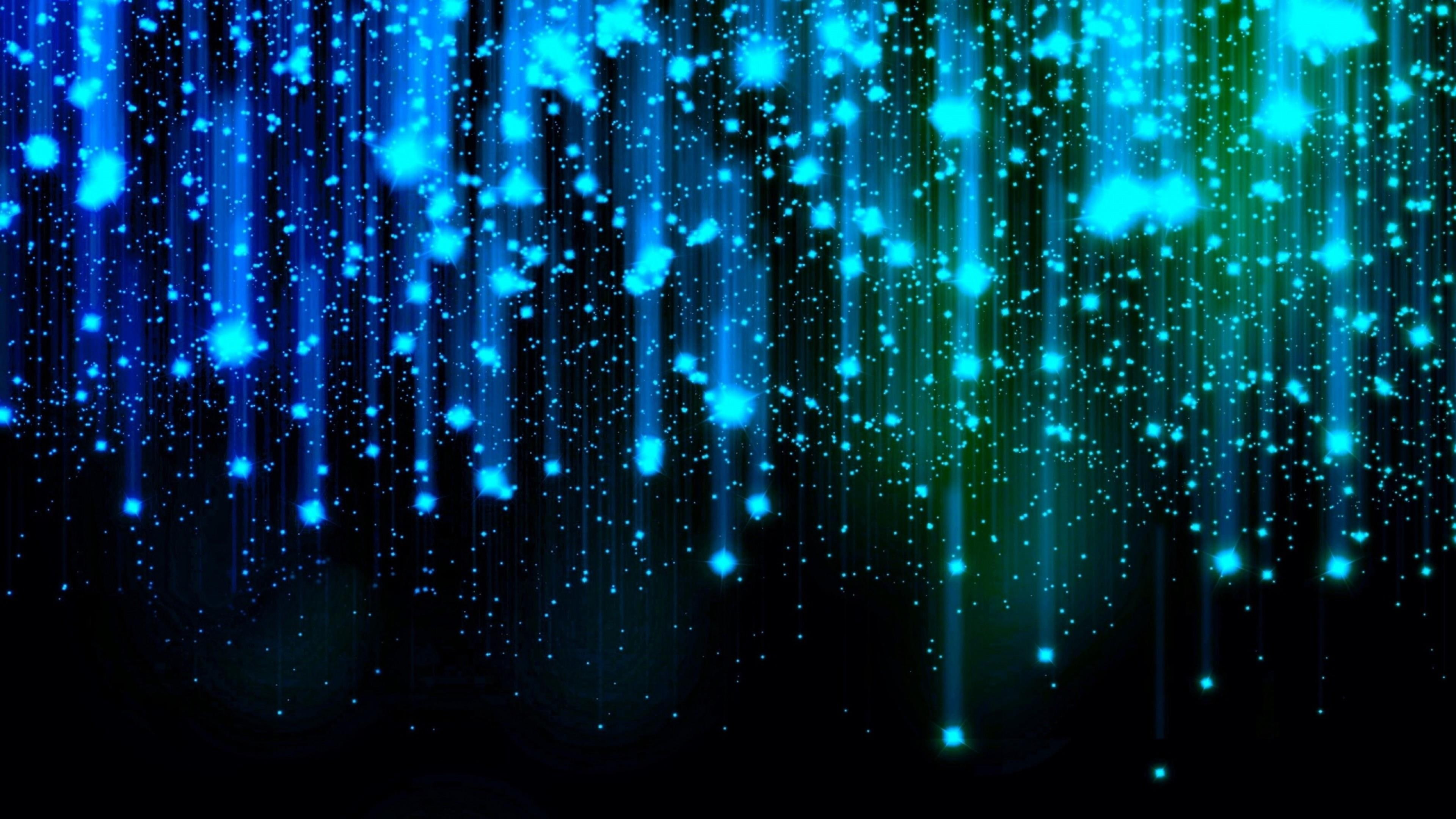 falling, neon lights, lights, digital art, breathtaking, neon, 4K, HD Wallpaper