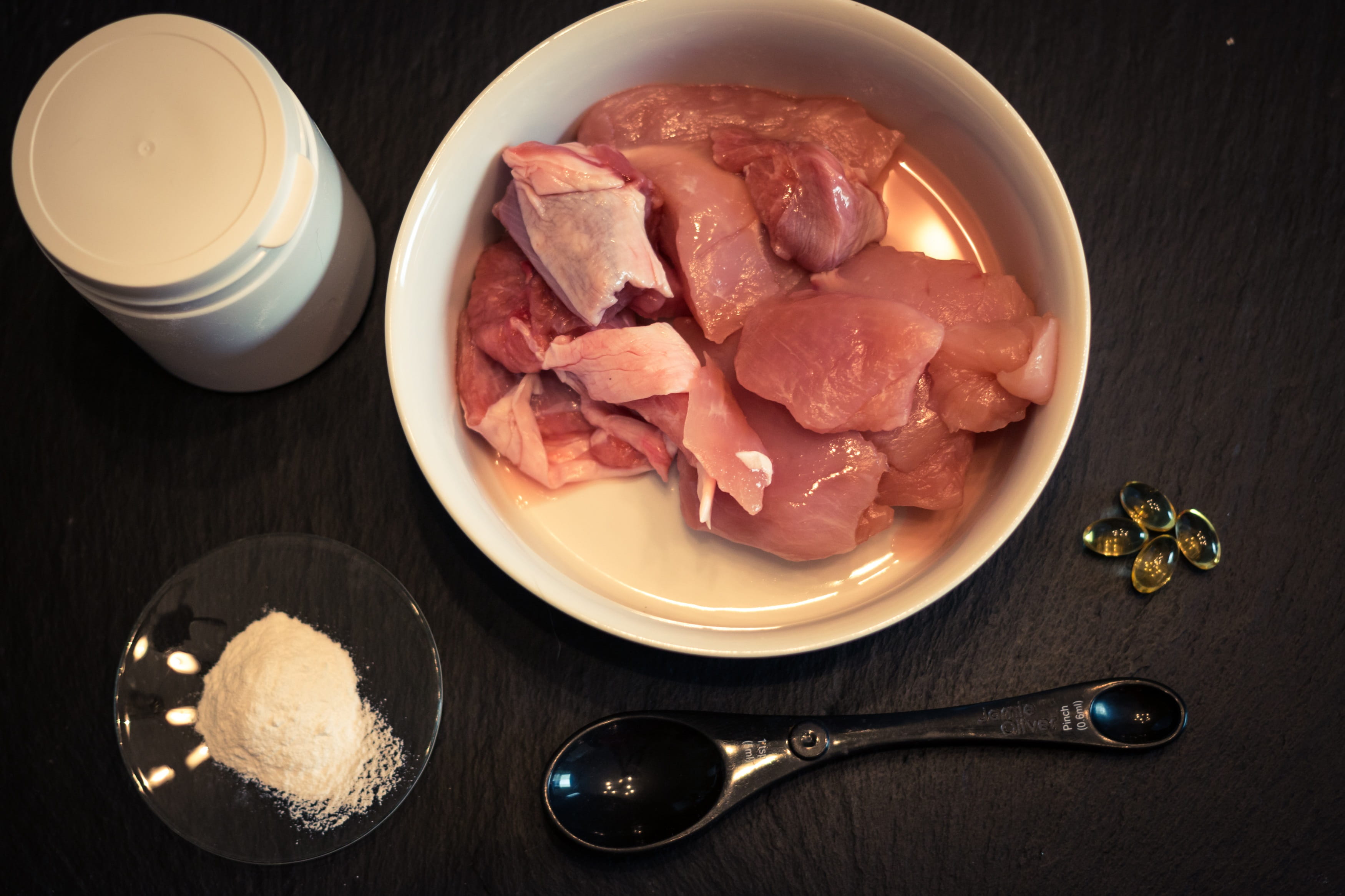 food and drink, no people, household equipment, table, breakfast, fresh, raw, pork, indoors, still life, freshness, 2K, eating utensil, processed meat, HD Wallpaper