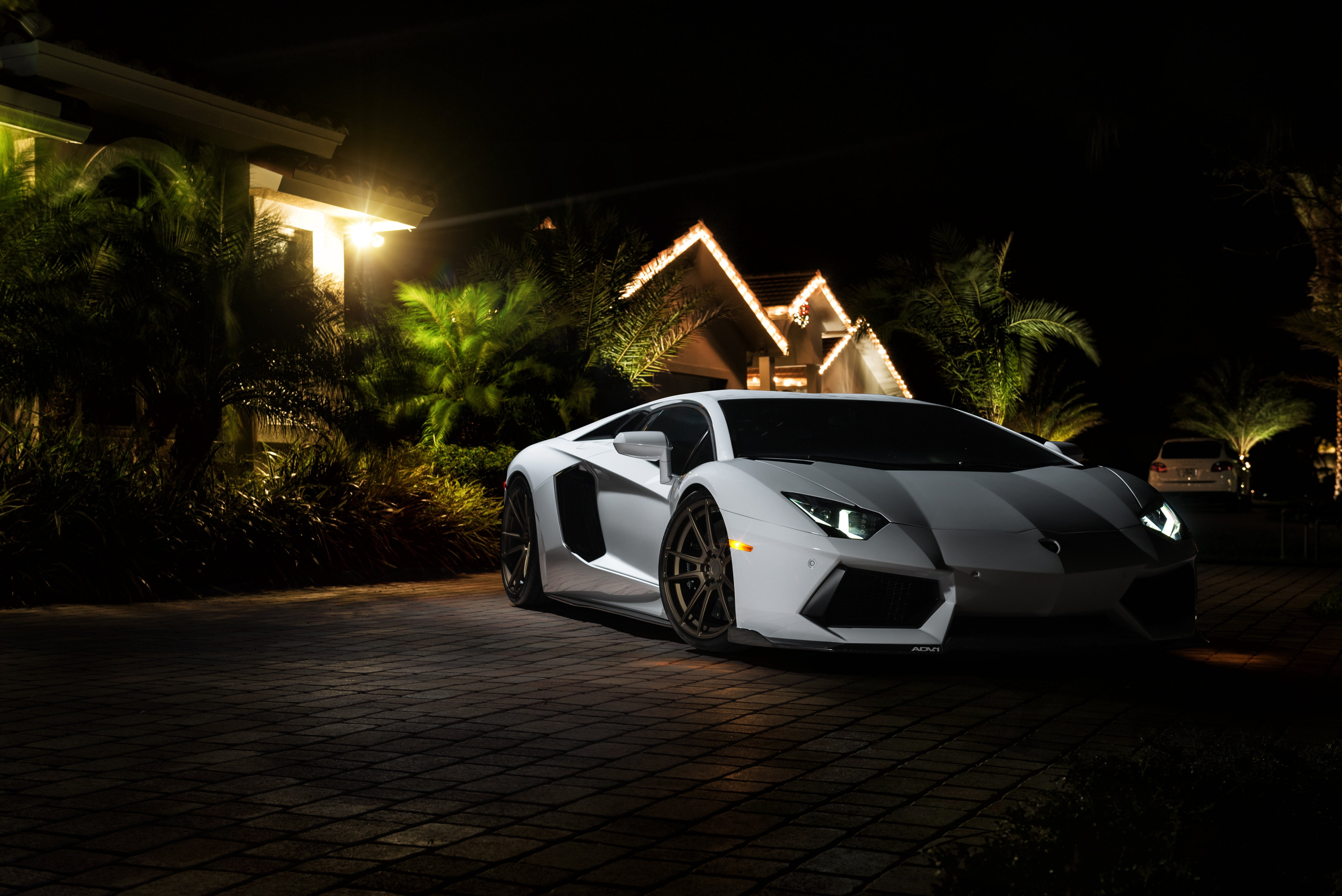 coupe, convertible, adv 1, aventador, lamborghini, 5K, silver, HD Wallpaper