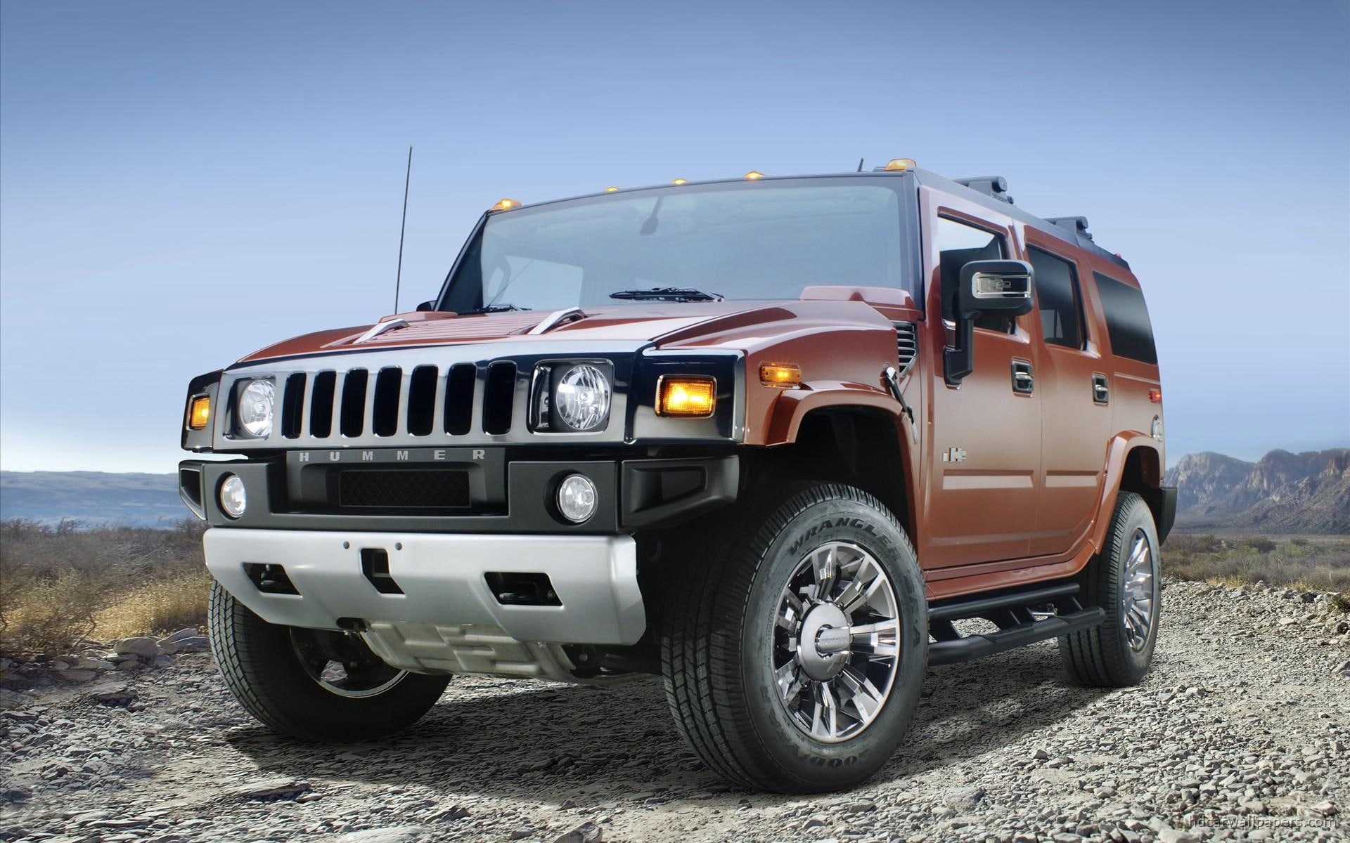 1080P, metallic, hummer, h, car, sedona, chrome, 2009, brown, black, HD Wallpaper