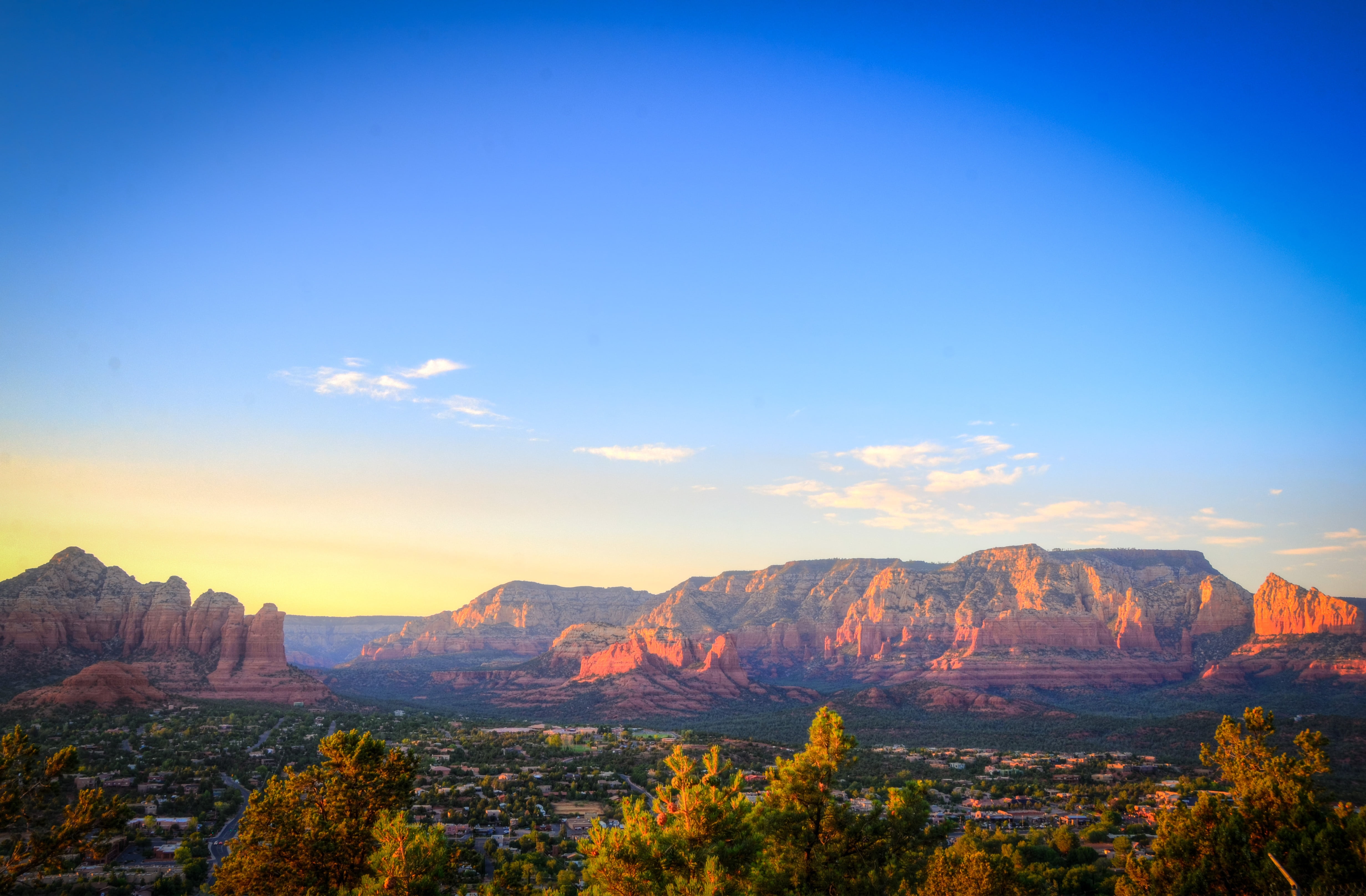 travel, climate, tranquility, cloud - sky, outdoors, sky, idyllic, formation, rock - object, landscape, arizona, blue, arid climate, no people, sandstone, HD Wallpaper